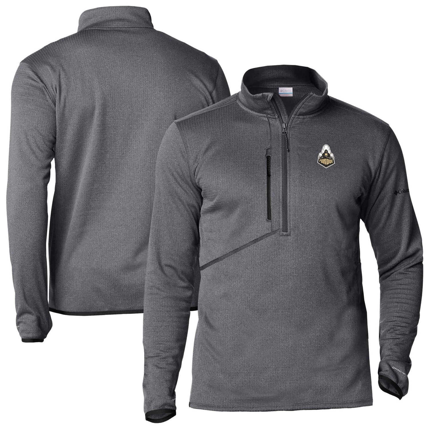 Columbia Purdue Boilermakers Park View Fleece Omni-Wick Half-Zip Pullover