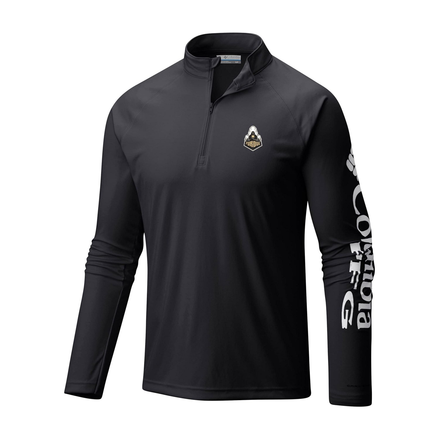 Columbia Purdue Boilermakers Terminal Tackle Omni-Wick Quarter-Zip Top