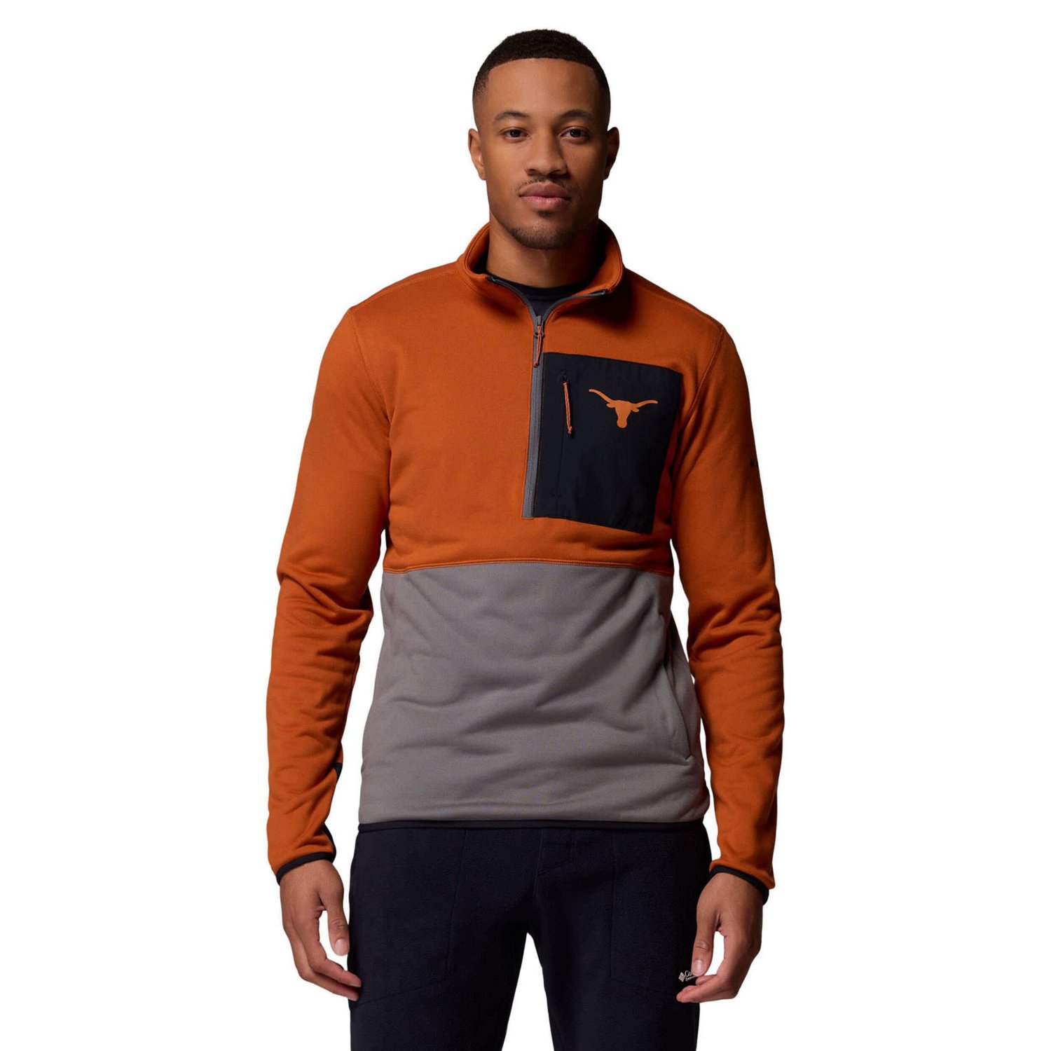 Columbia Texas Gray Texas Longhorns Hike Omni-Wick Half-Zip Pullover