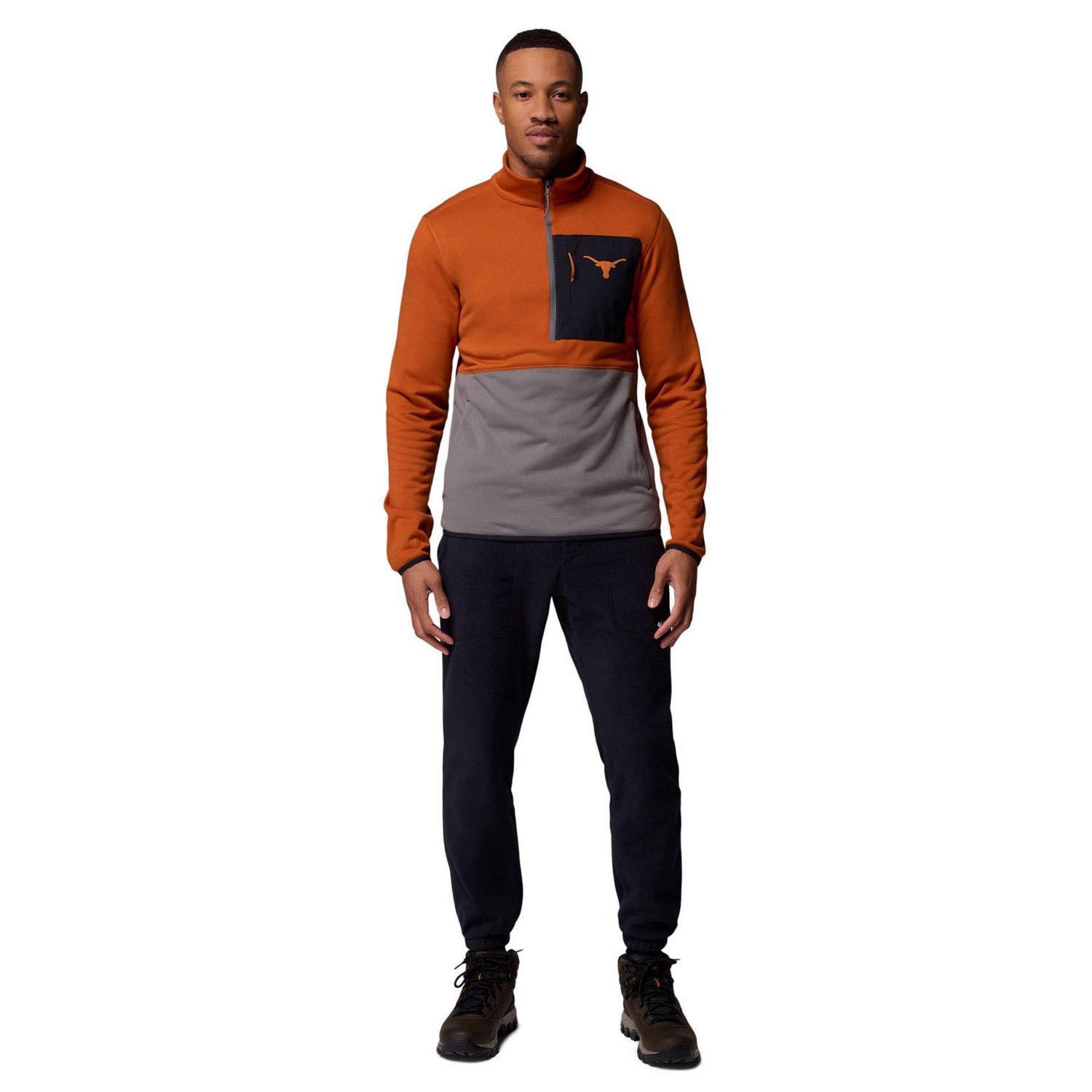 Columbia Texas Gray Texas Longhorns Hike Omni-Wick Half-Zip Pullover - view number 4