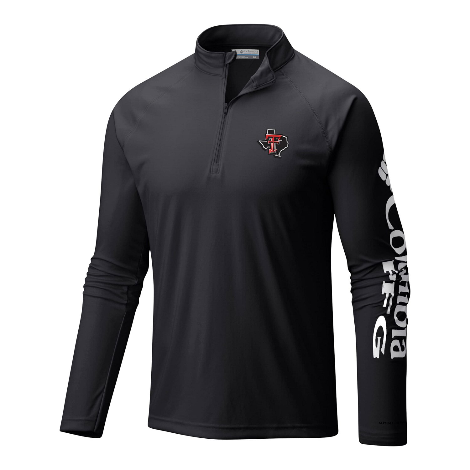 Columbia Texas Tech Red Raiders Terminal Tackle Omni-Wick Quarter-Zip Top - view number 1