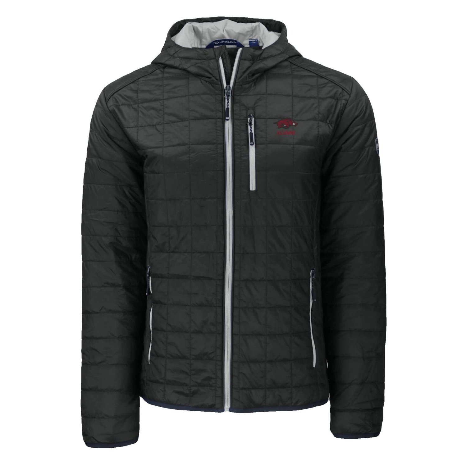 Cutter  Buck Arkansas Razorbacks Rainier Eco PrimaLoft Hooded Full-Zip Jacket - view number 2