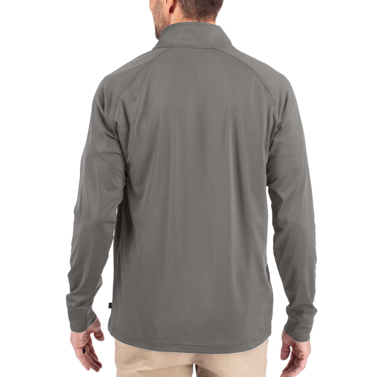 Cutter  Buck LSU Tigers Alumni Logo Adapt Eco Knit Stretch Raglan Quarter-Zip Pullover - view number 2