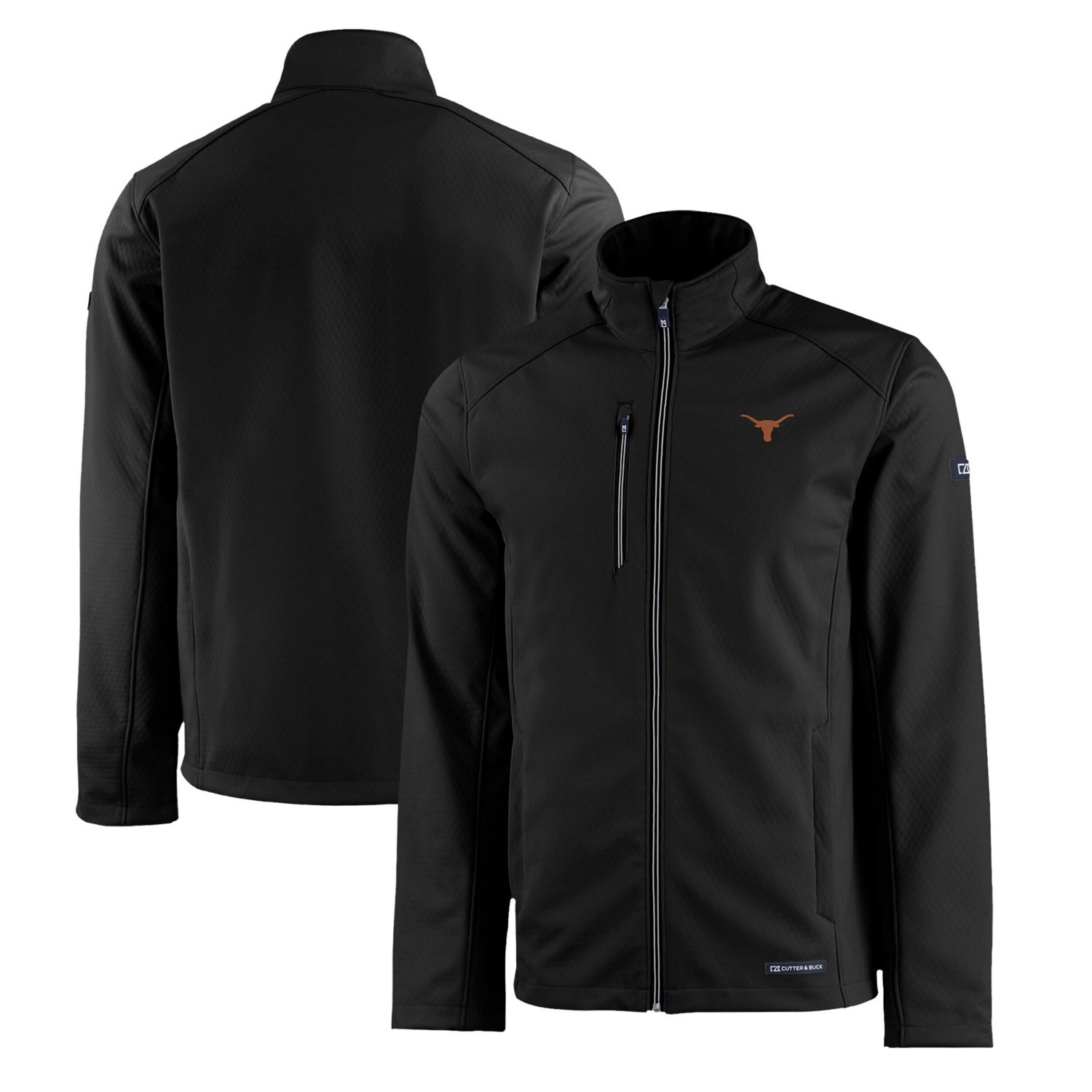Cutter  Buck Texas Longhorns Evoke Eco Softshell Recycled Full-Zip Jacket