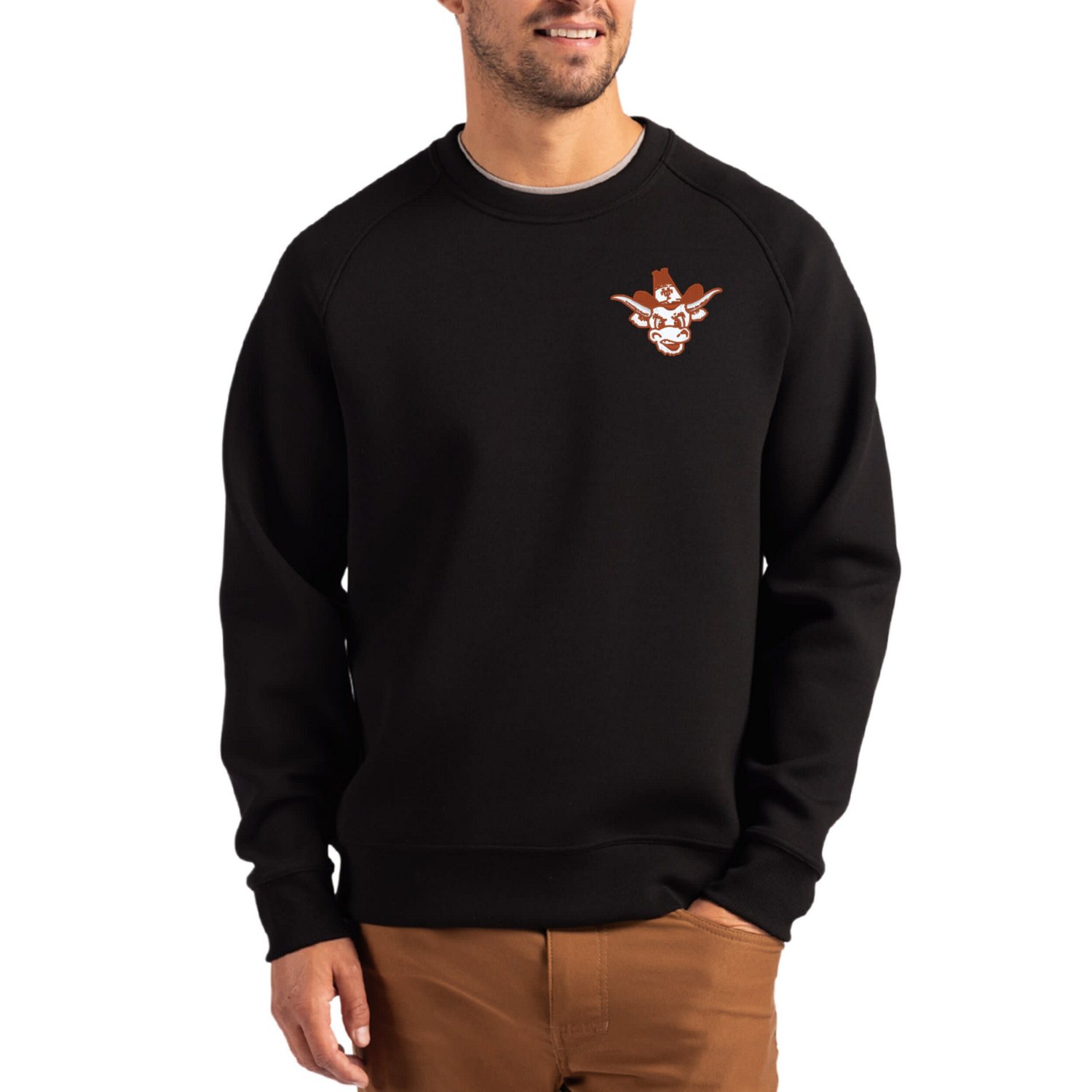 Cutter  Buck Texas Longhorns Roam Recycled Pullover