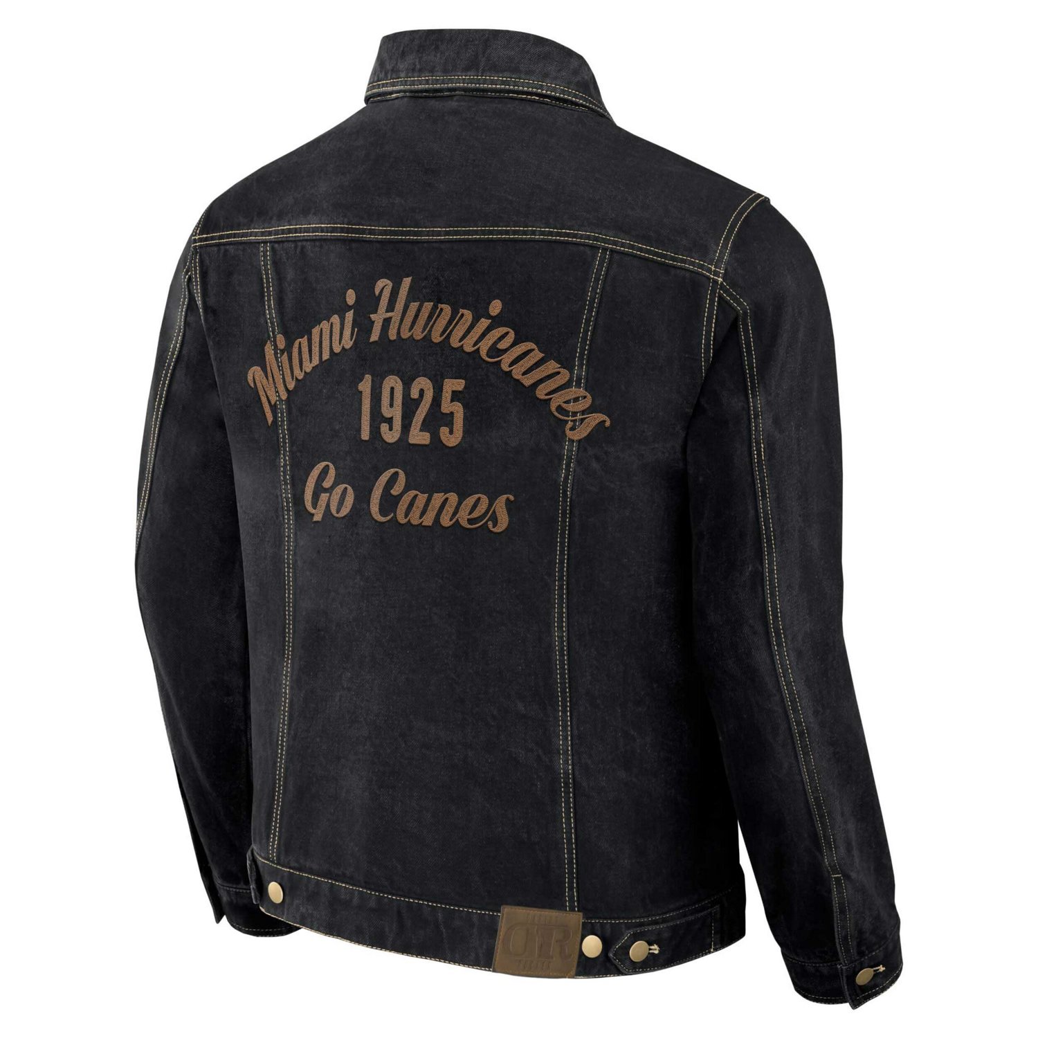 Darius Rucker Collection by Fanatics Miami Hurricanes Button-Up Denim Jacket - view number 3