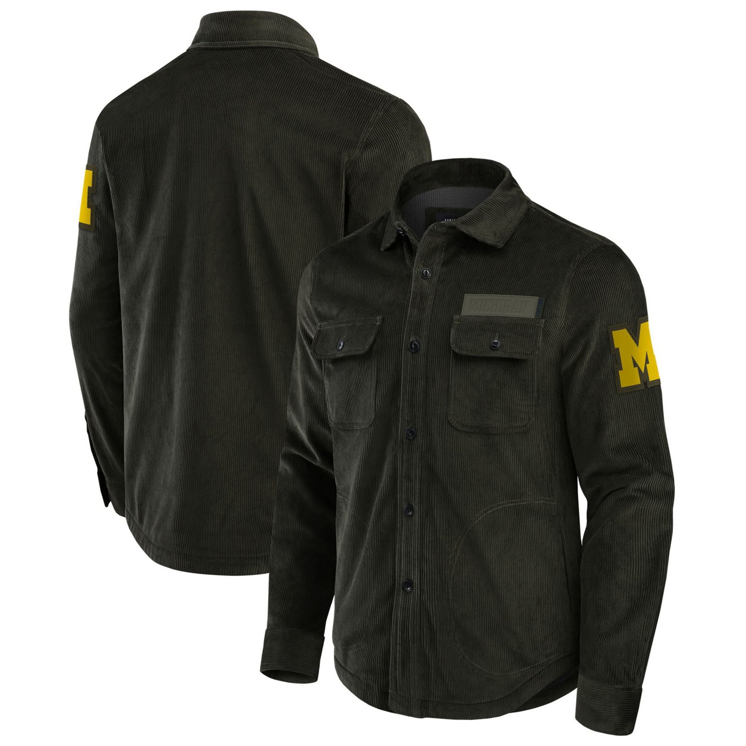 Darius Rucker Collection by Fanatics Michigan Wolverines Corduroy Full-Button Shacket