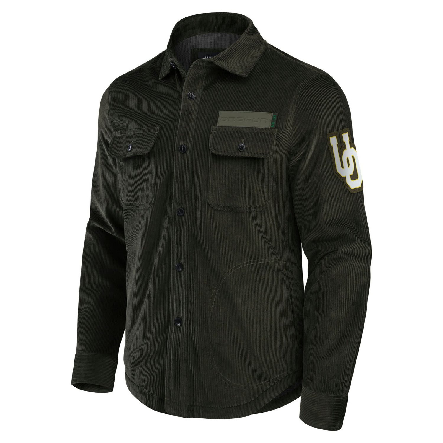 Darius Rucker Collection by Fanatics Oregon Ducks Corduroy Full-Button Shacket - view number 2