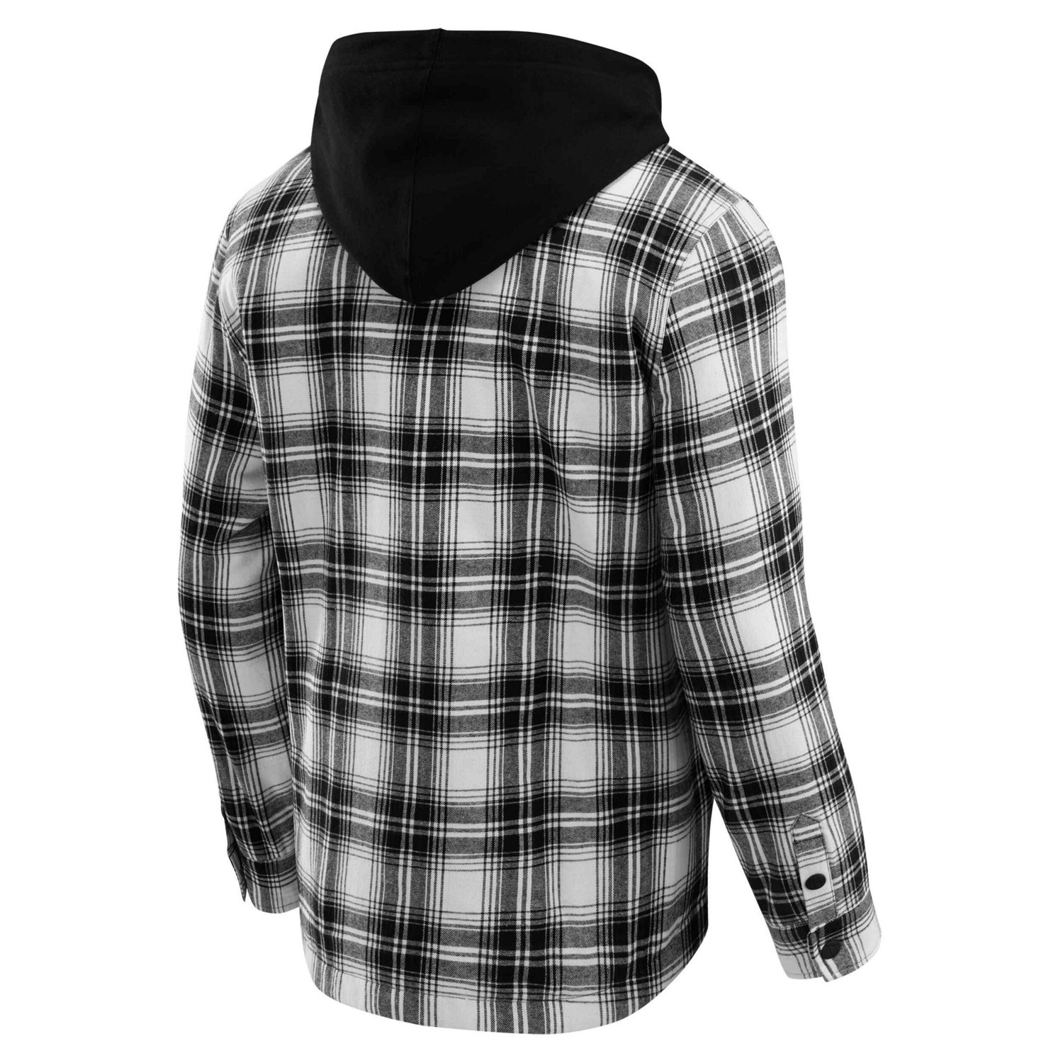 Darius Rucker Collection by Fanatics Tennessee Volunteers Plaid Flannel Quilted Full-Snap Hooded Shacket - view number 3