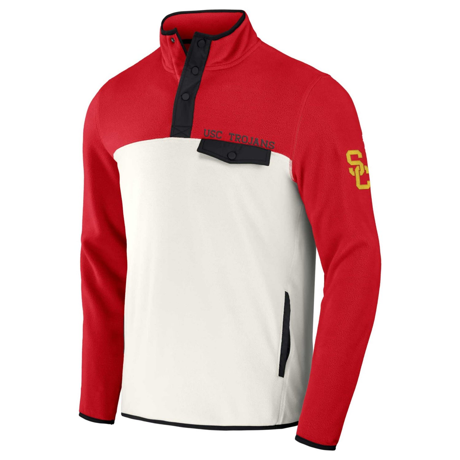Darius Rucker Collection by Fanatics USC Trojans Micro Fleece Half-Snap Jacket - view number 2
