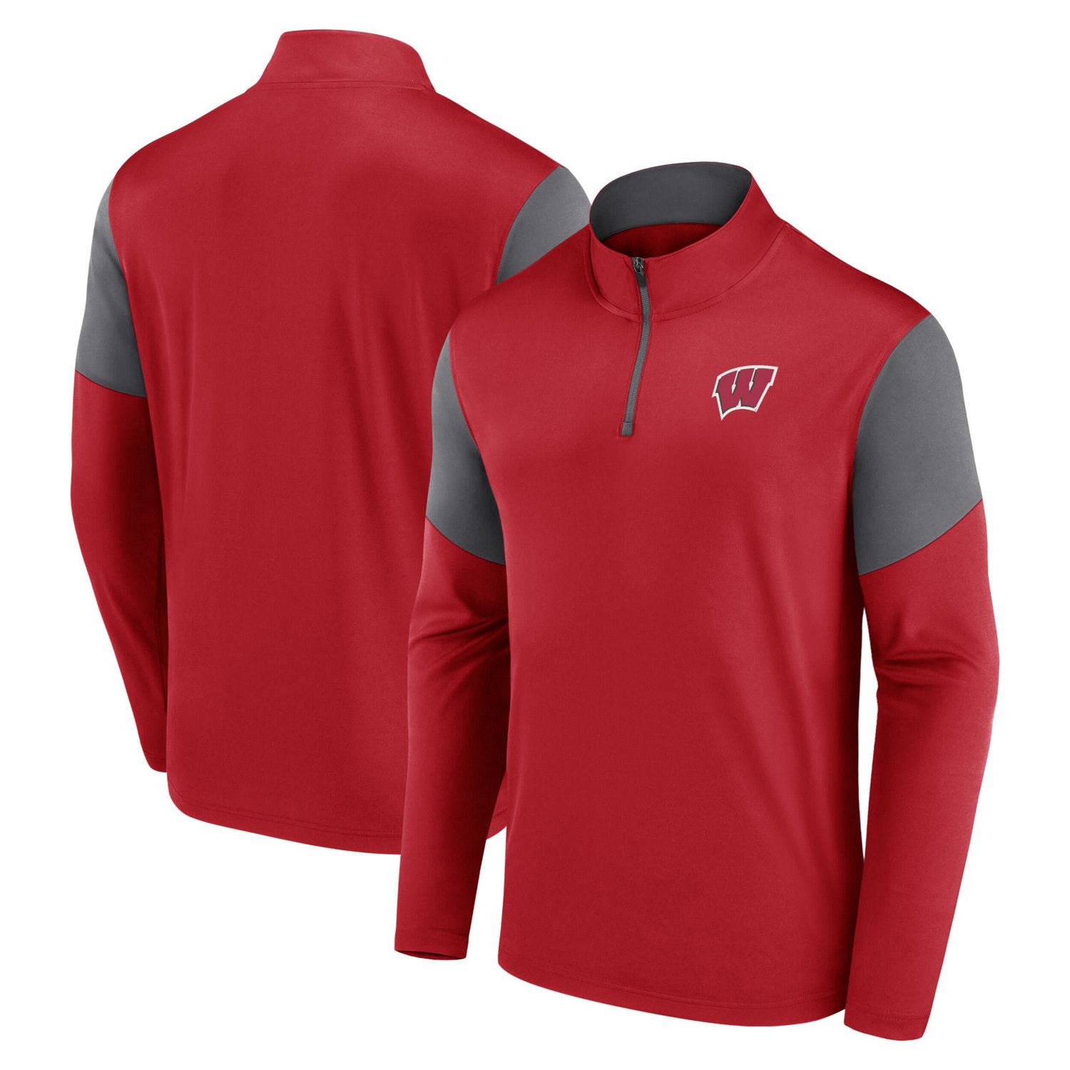 Fanatics Branded Wisconsin Badgers Primary Quarter-Zip Top                                                                       - view number 1