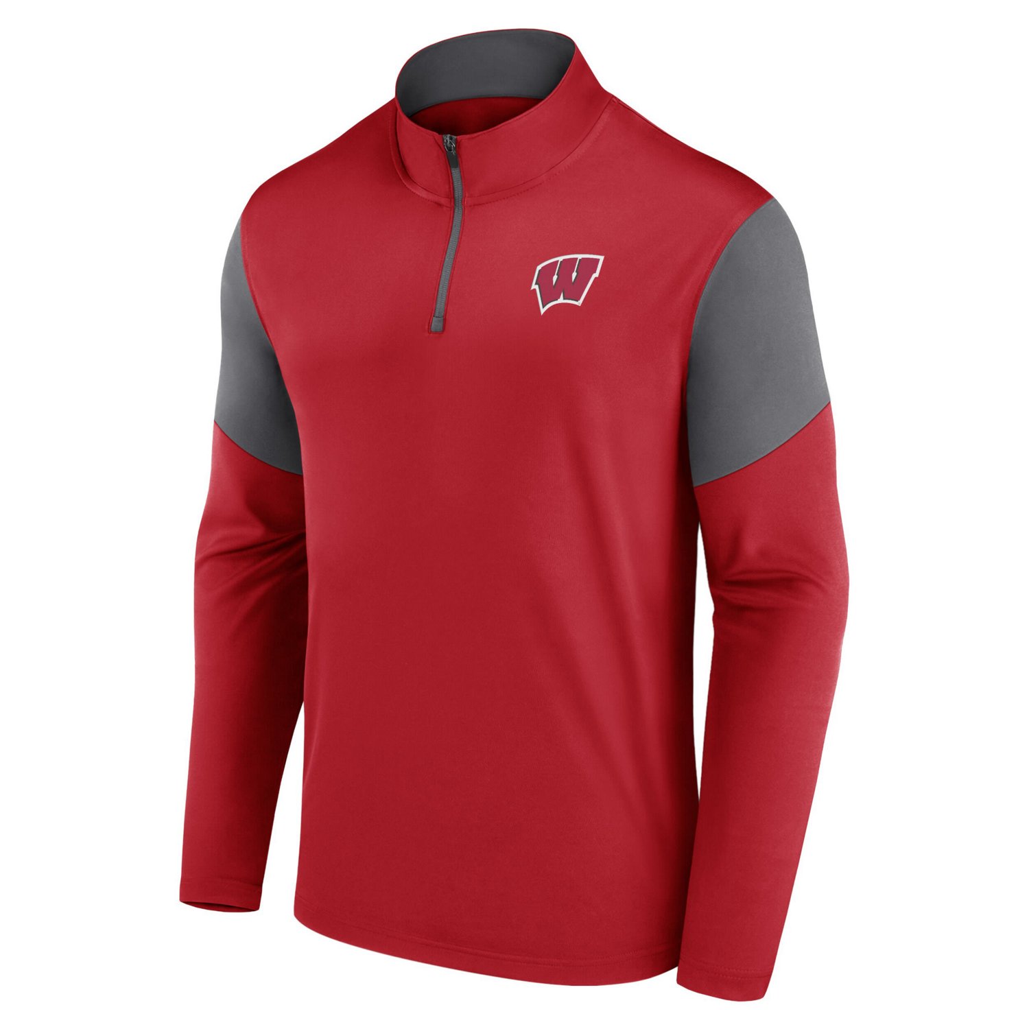 Fanatics Branded Wisconsin Badgers Primary Quarter-Zip Top                                                                       - view number 2