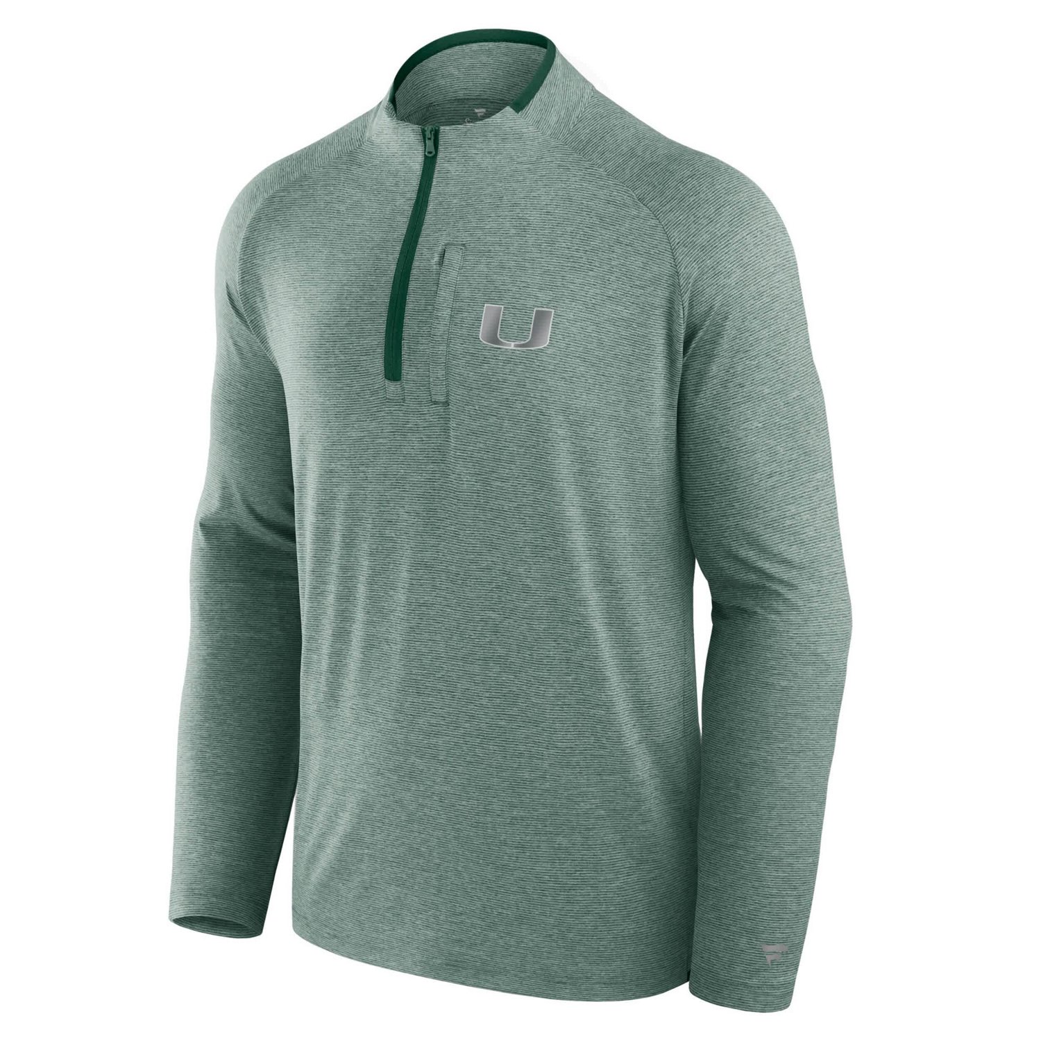 Fanatics Miami Hurricanes Mock Neck Half-Zip Pullover Jacket                                                                     - view number 2