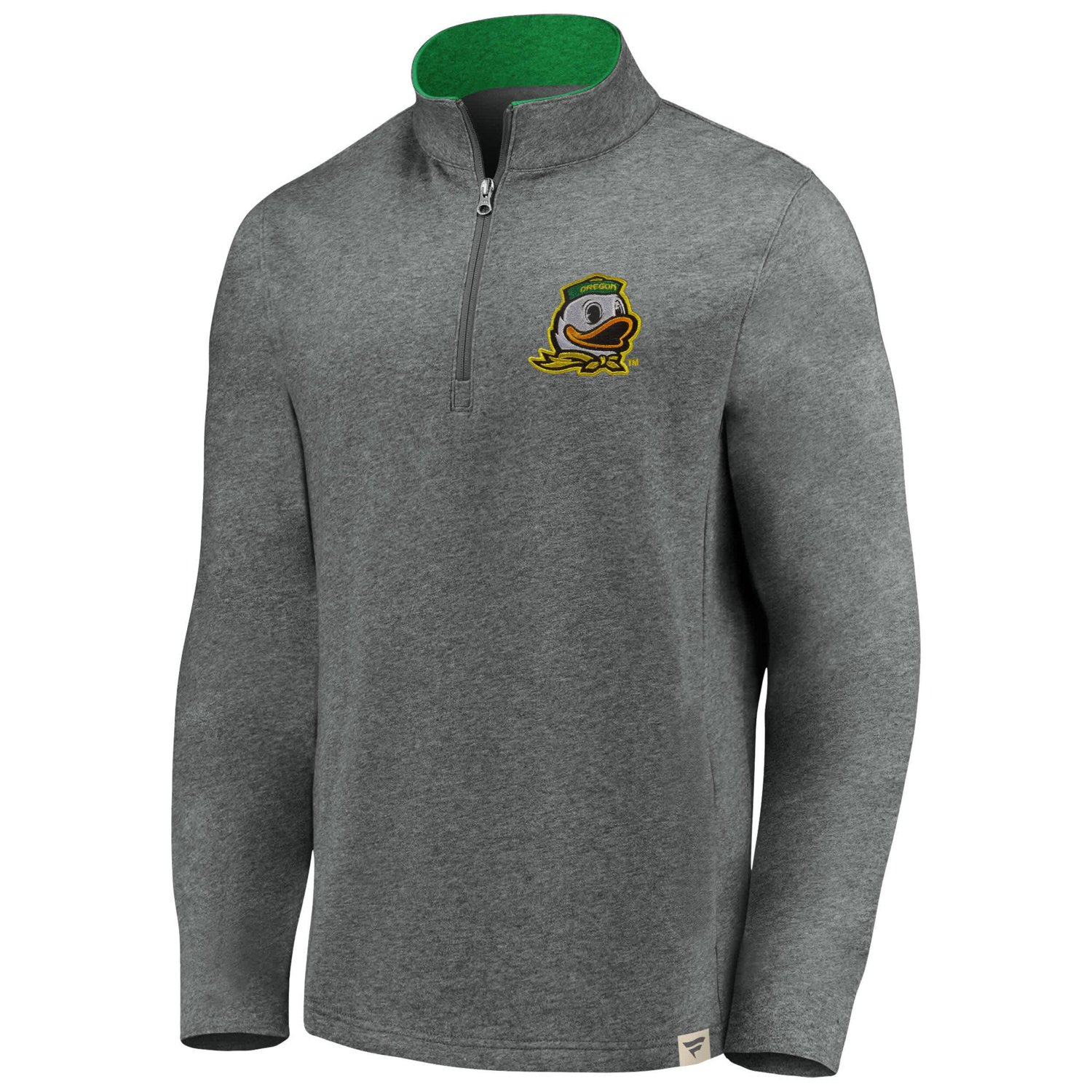 Fanatics Oregon Ducks True Classics Signature Fleece Quarter-Zip Pullover - view number 2
