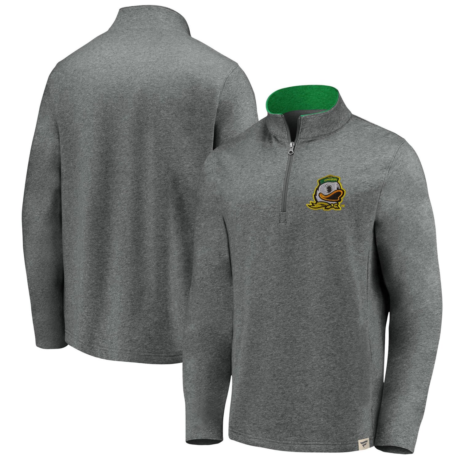 Fanatics Oregon Ducks True Classics Signature Fleece Quarter-Zip Pullover