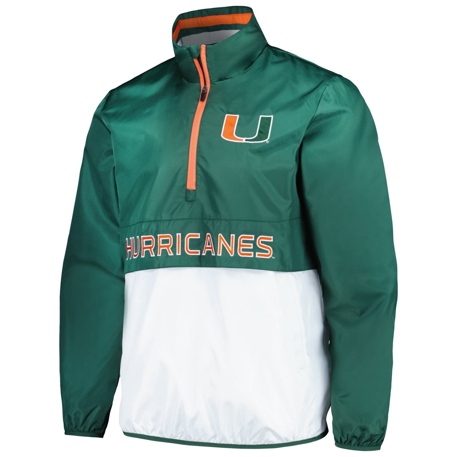 G-III Sports by Carl Banks Miami Hurricanes Cornerman Half-Zip Top - view number 2