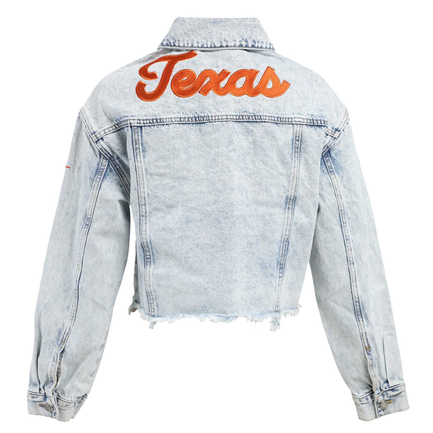 Hype and Vice Texas Longhorns Lightwash Full-Button Jean Jacket - view number 3