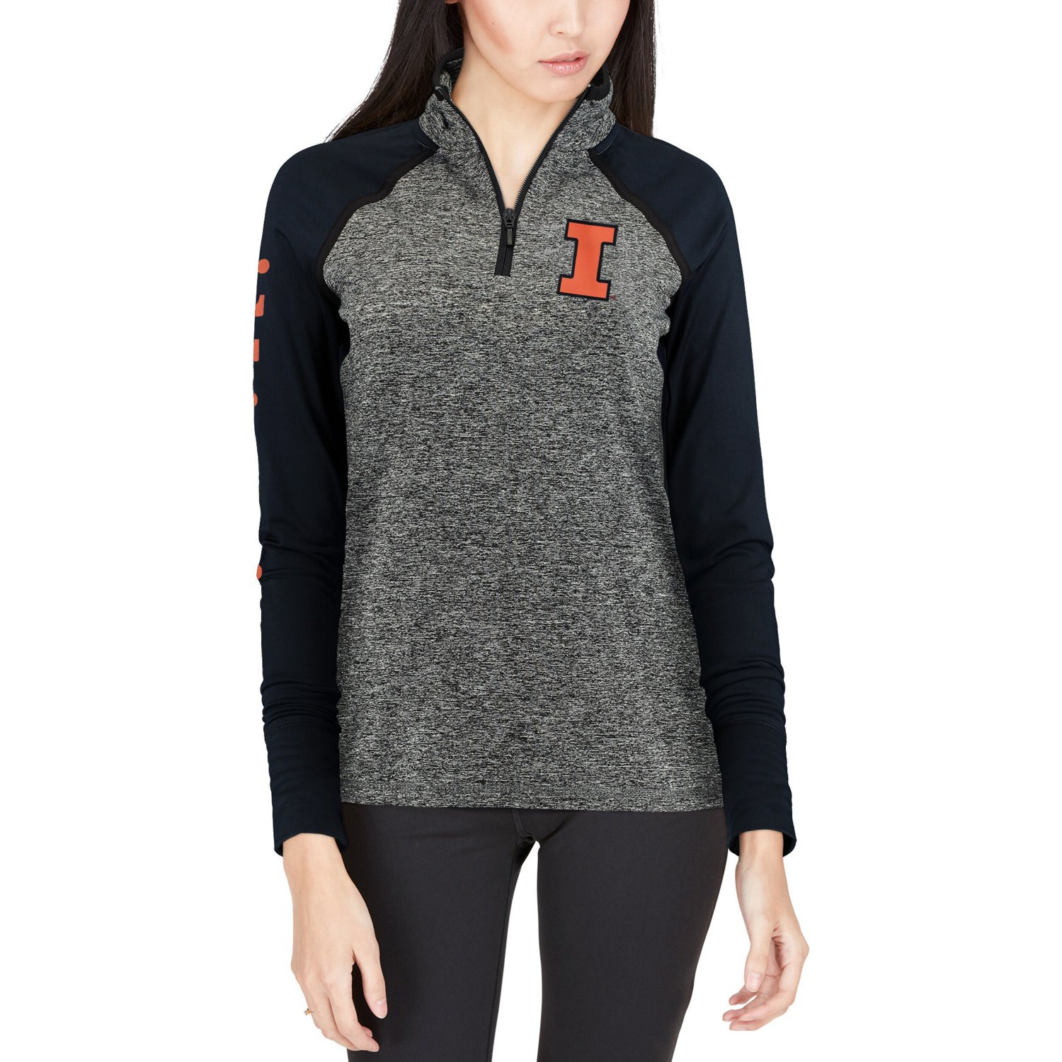 Illinois Fighting Illini Finalist Quarter-Zip Pullover Jacket - view number 3