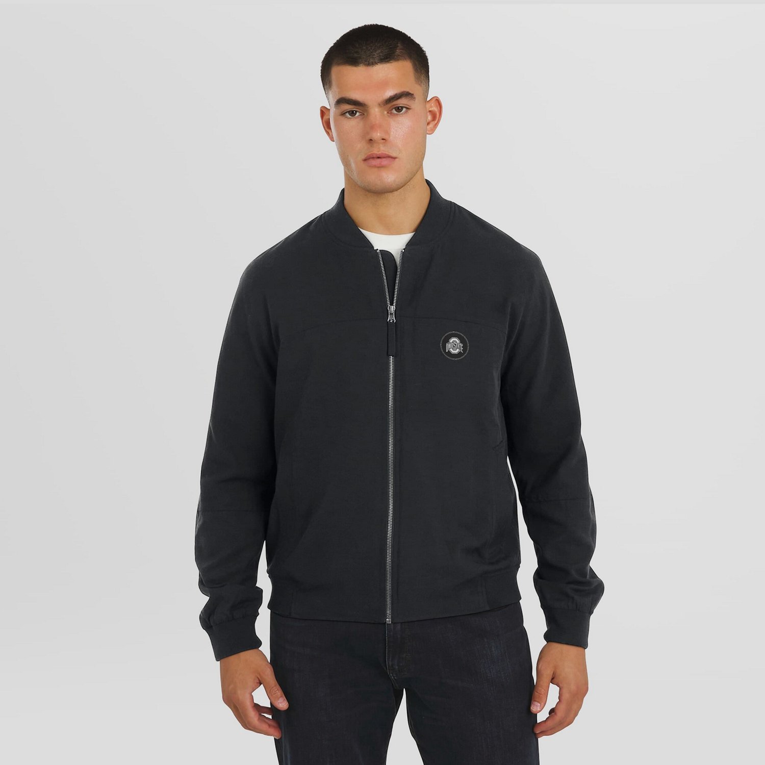 J Palmer Ohio State Buckeyes Lightweight Cover-4 Tri-Blend Full-Zip Jacket - view number 4