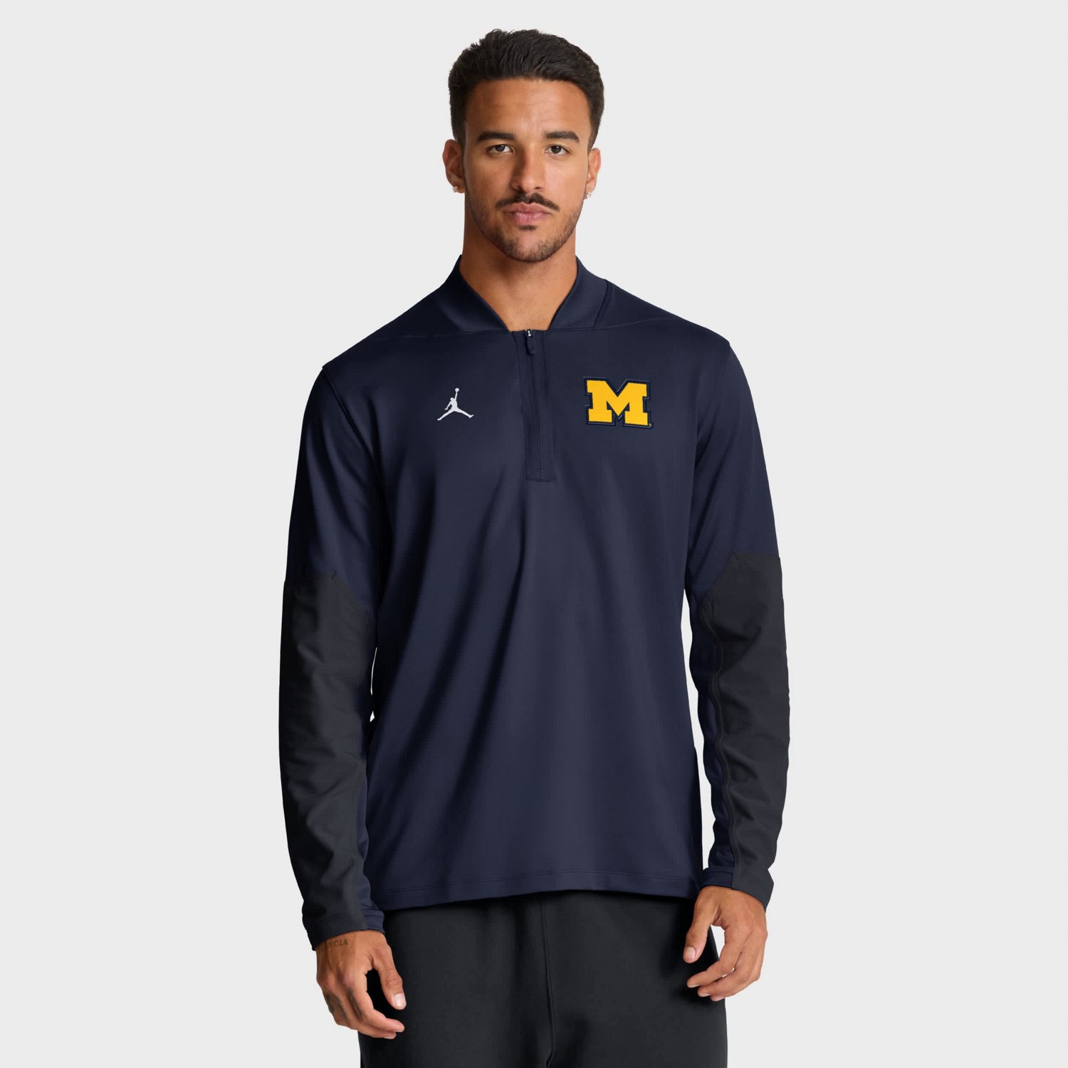 Jordan Brand Michigan Wolverines Sideline Dri-FIT Half-Zip Pullover