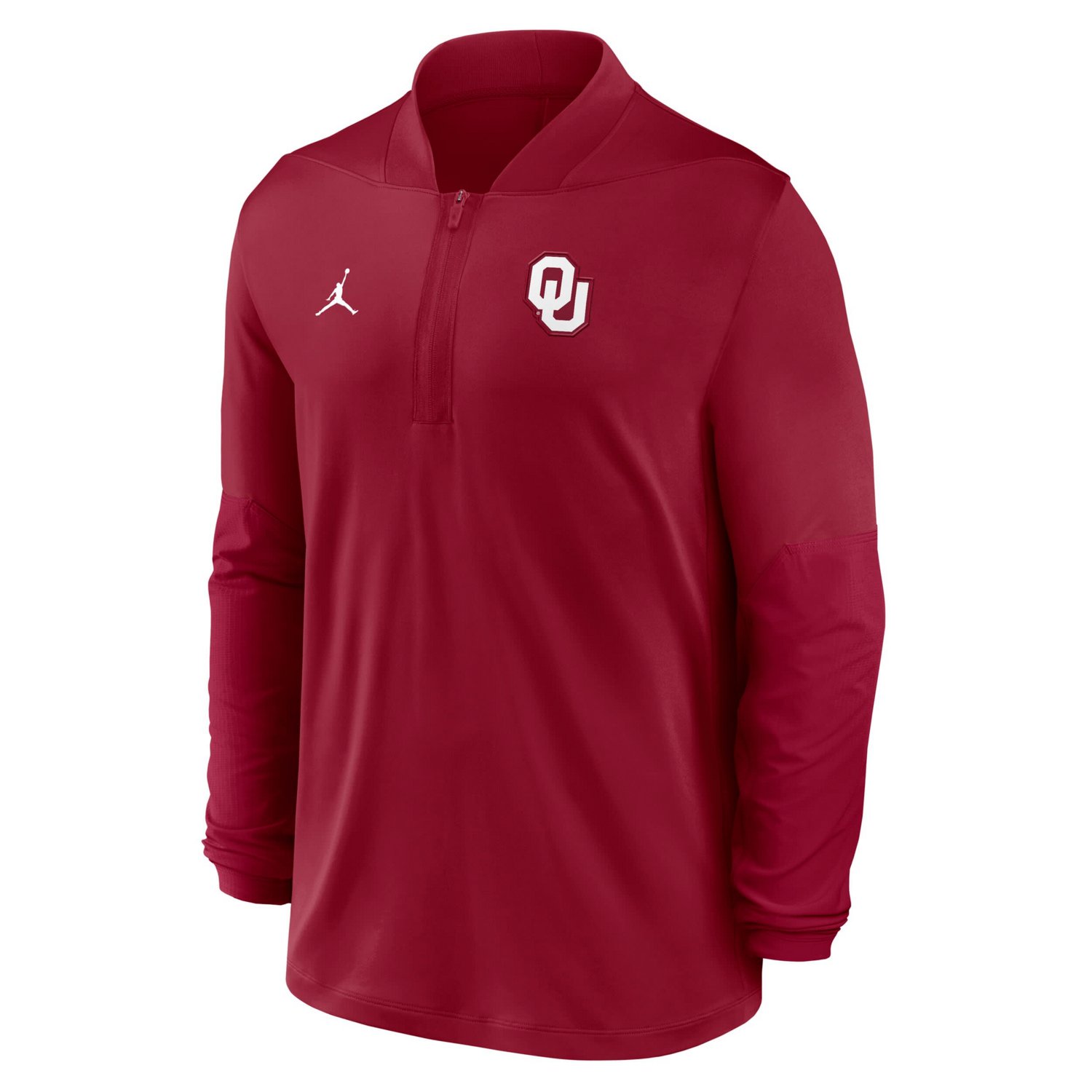 Jordan Brand Oklahoma Sooners Sideline Dri-FIT Half-Zip Pullover - view number 3