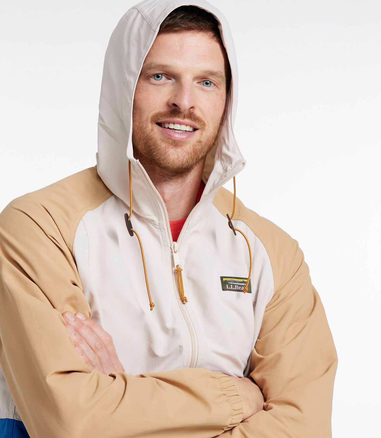 L.L. Bean Men's Mountain Classic Anorak Multicolor Rain Jacket                                                                   - view number 3