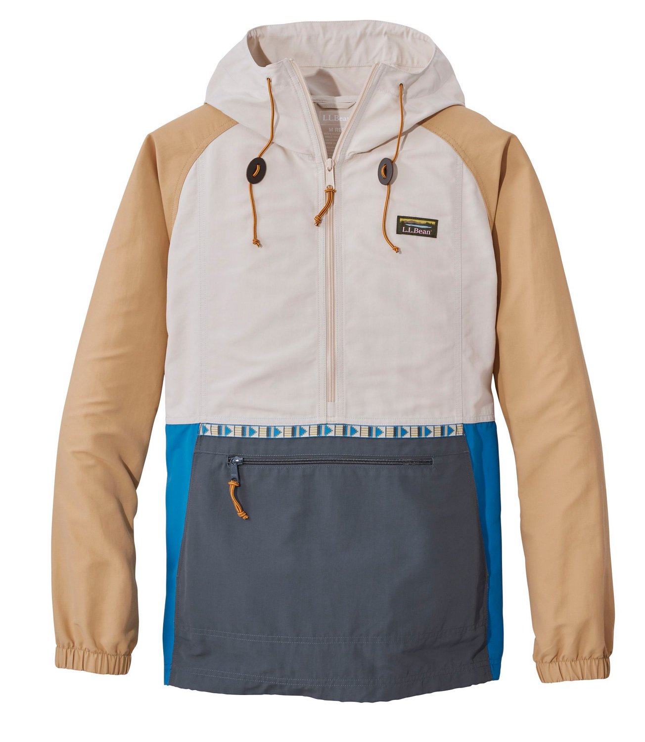 L.L. Bean Men's Mountain Classic Anorak Multicolor Rain Jacket                                                                   - view number 4