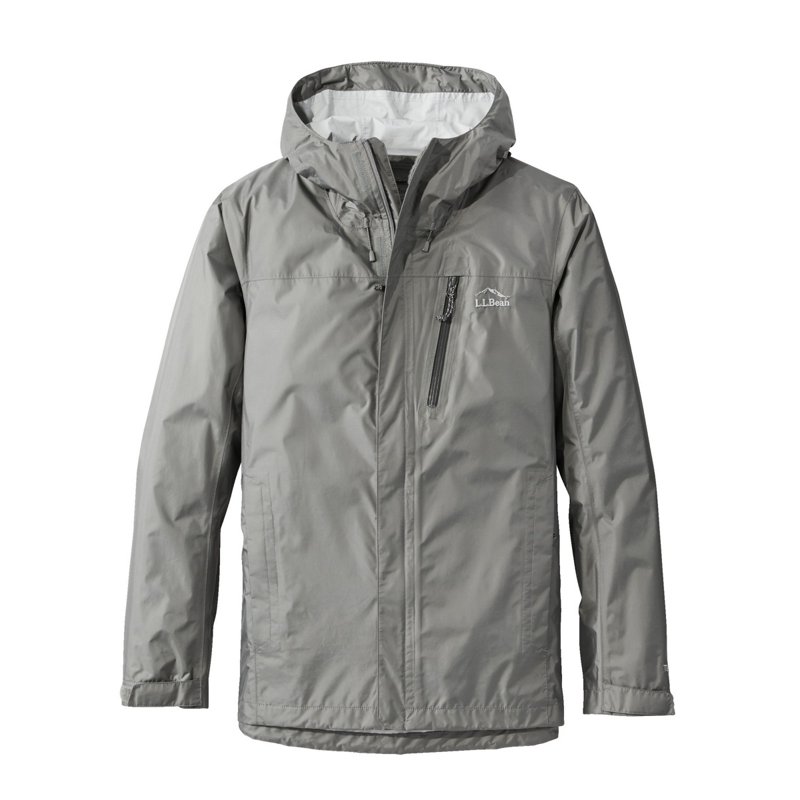 L.L.Bean Men's Trail Model Rain Jacket Graphite, 2X-Large - Men's Rainwear at Academy Sports