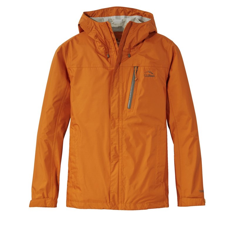 L.L.Bean Men's Trail Model Rain Jacket Amber Orange, 2X-Large - Men's Rainwear at Academy Sports