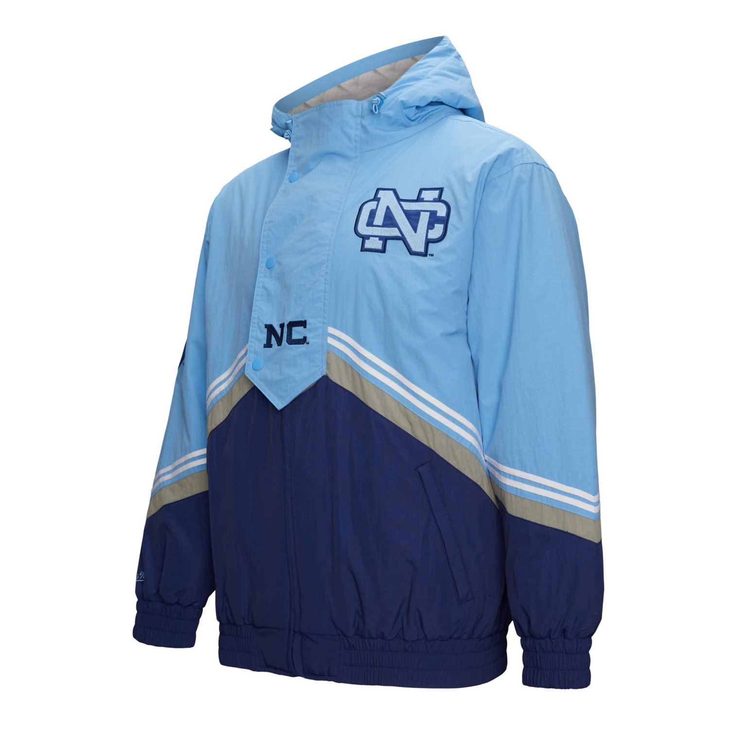 Mitchell  Ness Carolina Blue North Carolina Tar Heels Throw It Back Vintage Logo Full-Zip Jacket                                 - view number 2