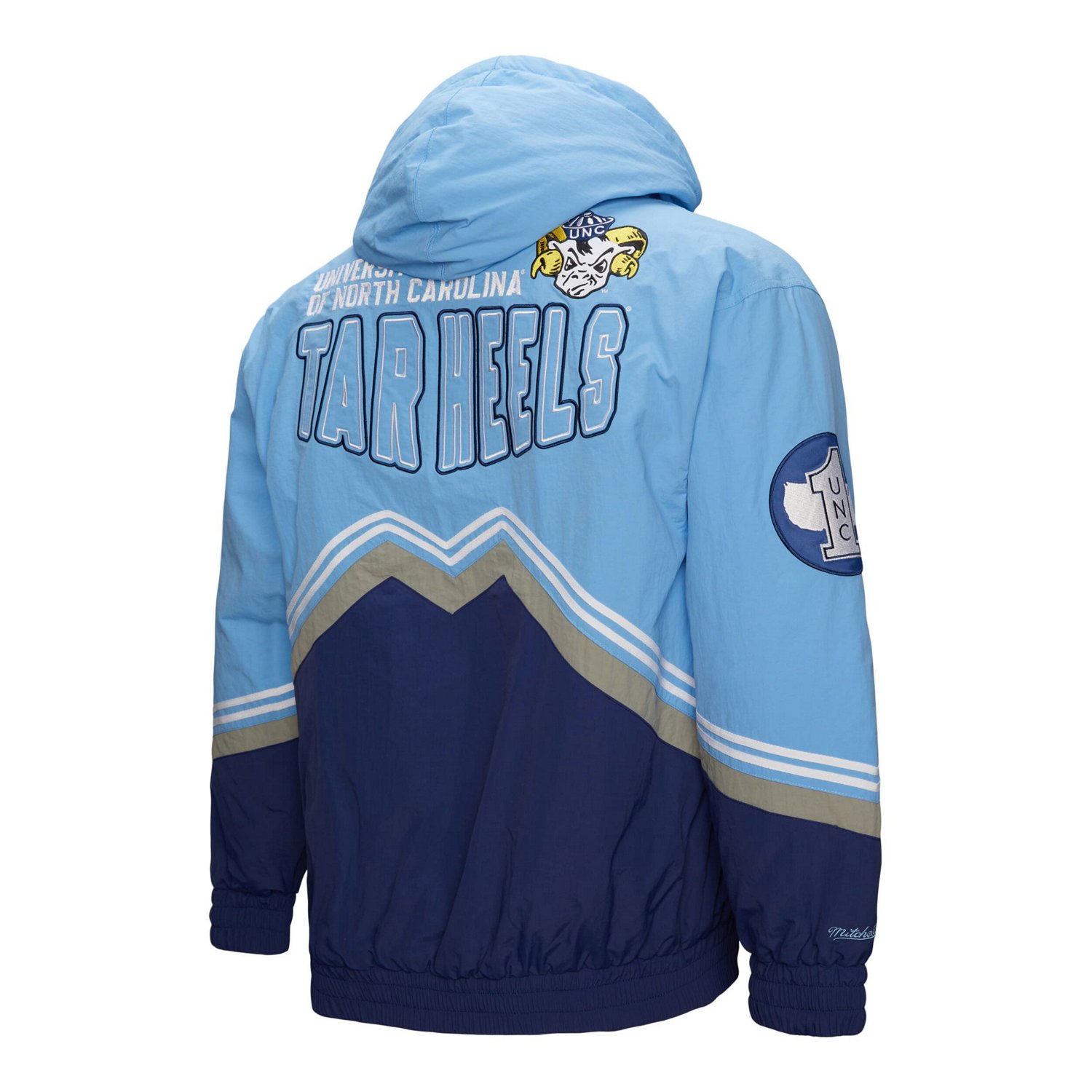 Mitchell  Ness Carolina Blue North Carolina Tar Heels Throw It Back Vintage Logo Full-Zip Jacket                                 - view number 3