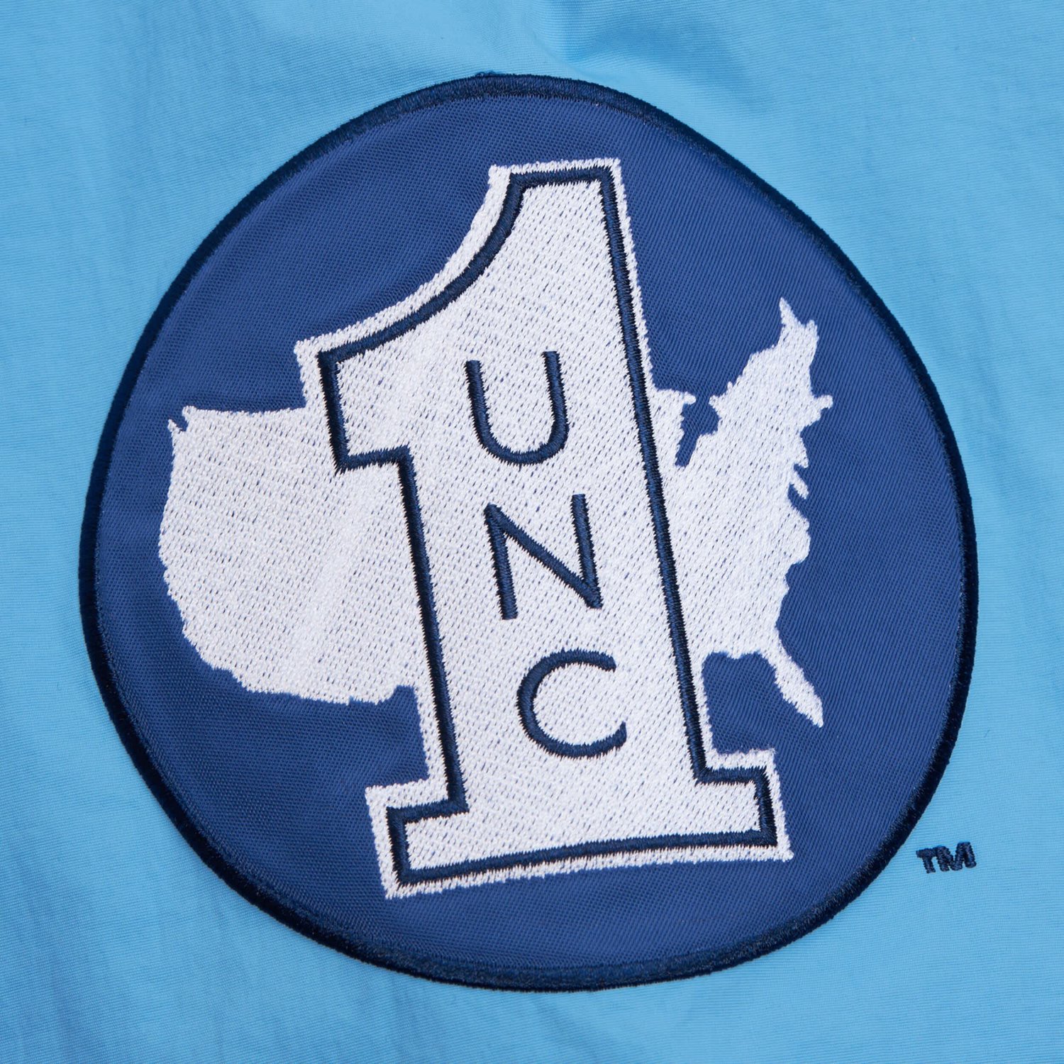 Mitchell  Ness Carolina Blue North Carolina Tar Heels Throw It Back Vintage Logo Full-Zip Jacket                                 - view number 4