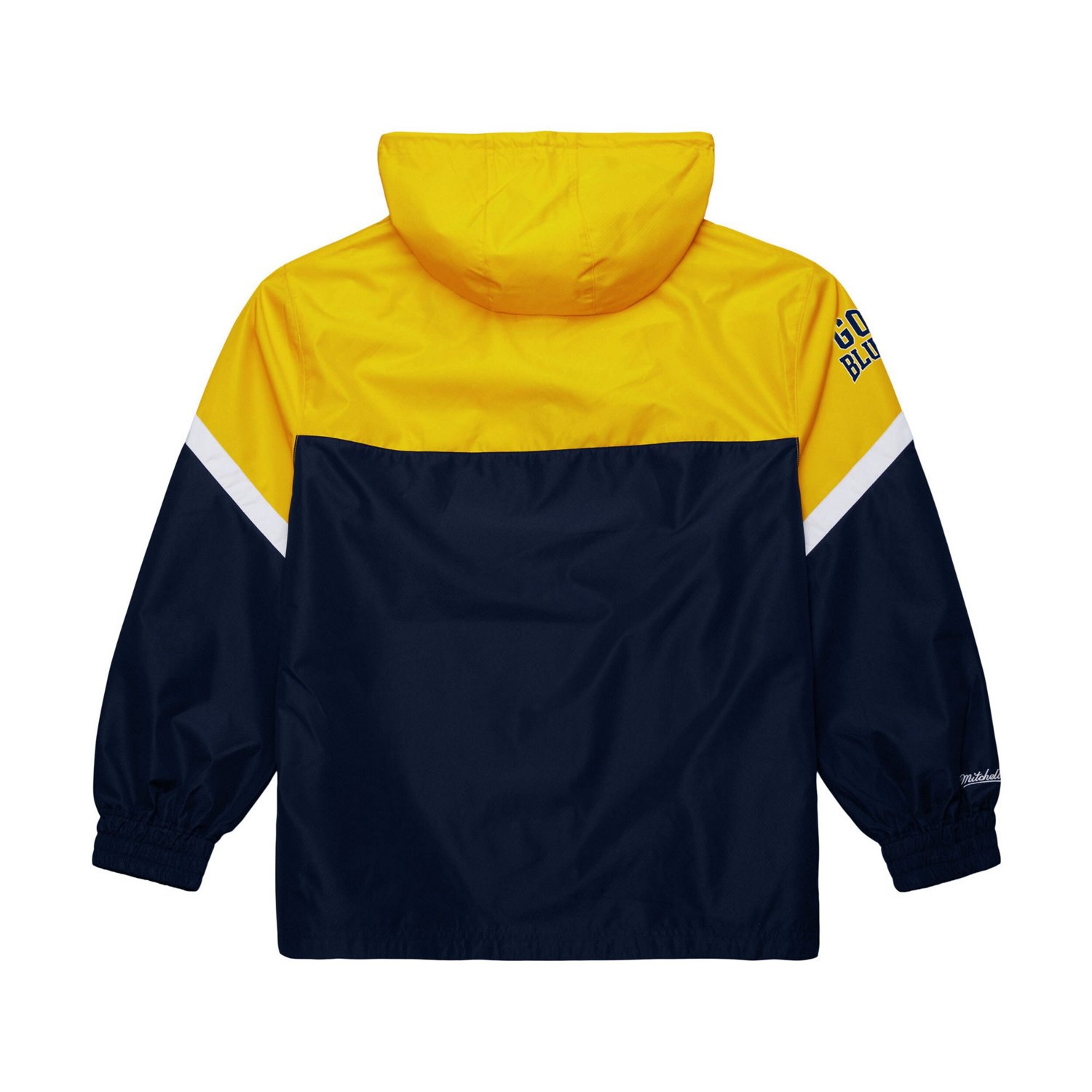 Mitchell  Ness Michigan Wolverines Tie Breaker Logo Vintage Lightweight Anorak Half-Zip Windbreaker - view number 3