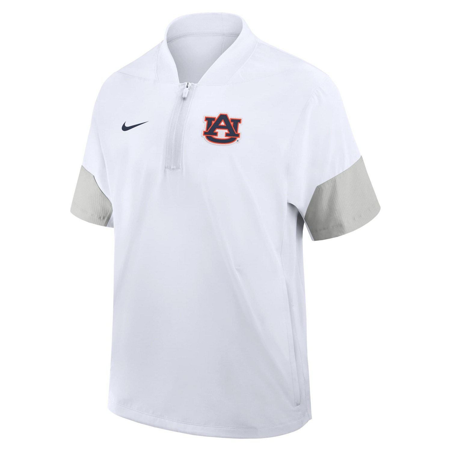 Nike Auburn Tigers 2025 Sideline Short Sleeve Quarter-Zip Coach Jacket - view number 2