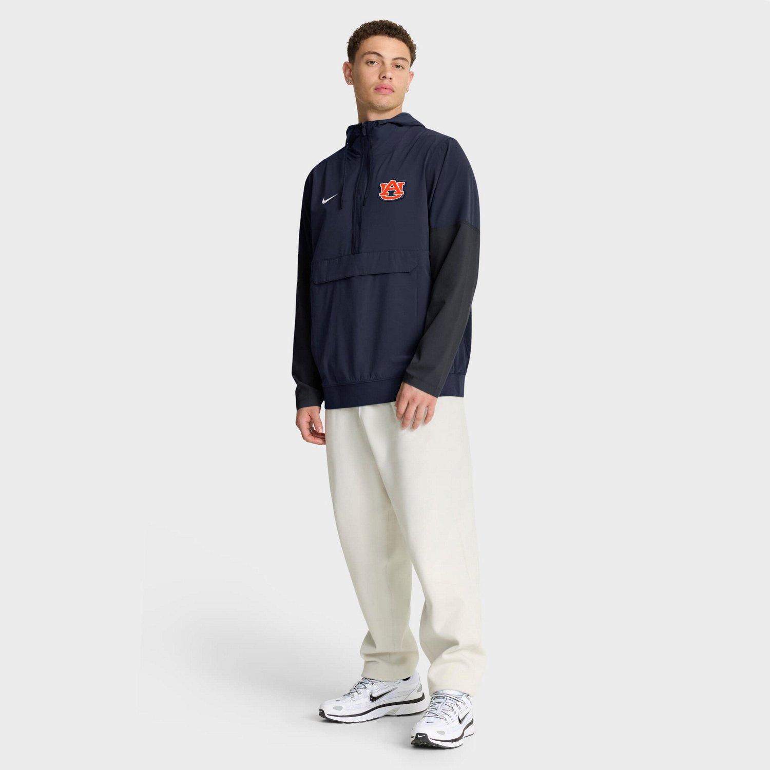 Nike Auburn Tigers Anorak Half-Zip Hoodie Jacket - view number 3