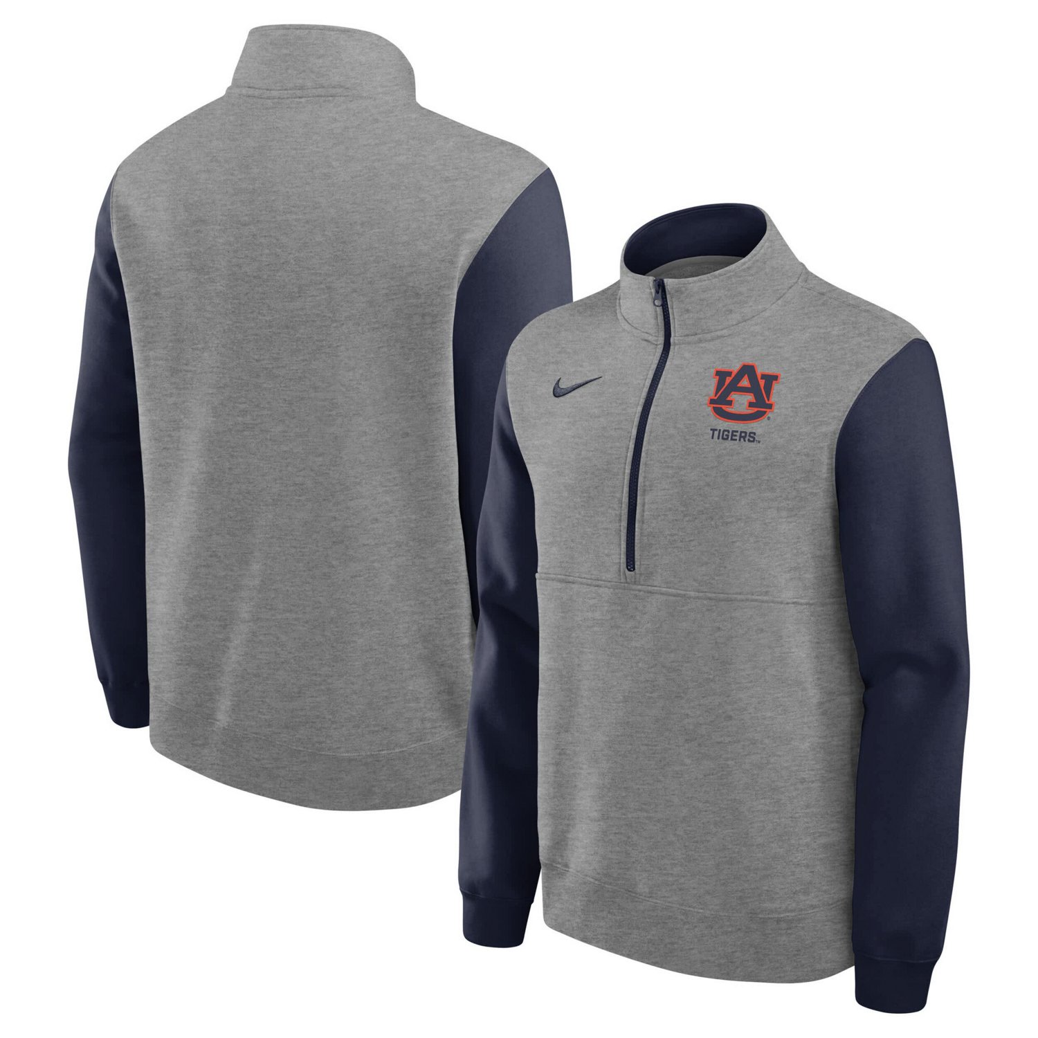 Nike Auburn Tigers Club Fleece Half-Zip Pullover