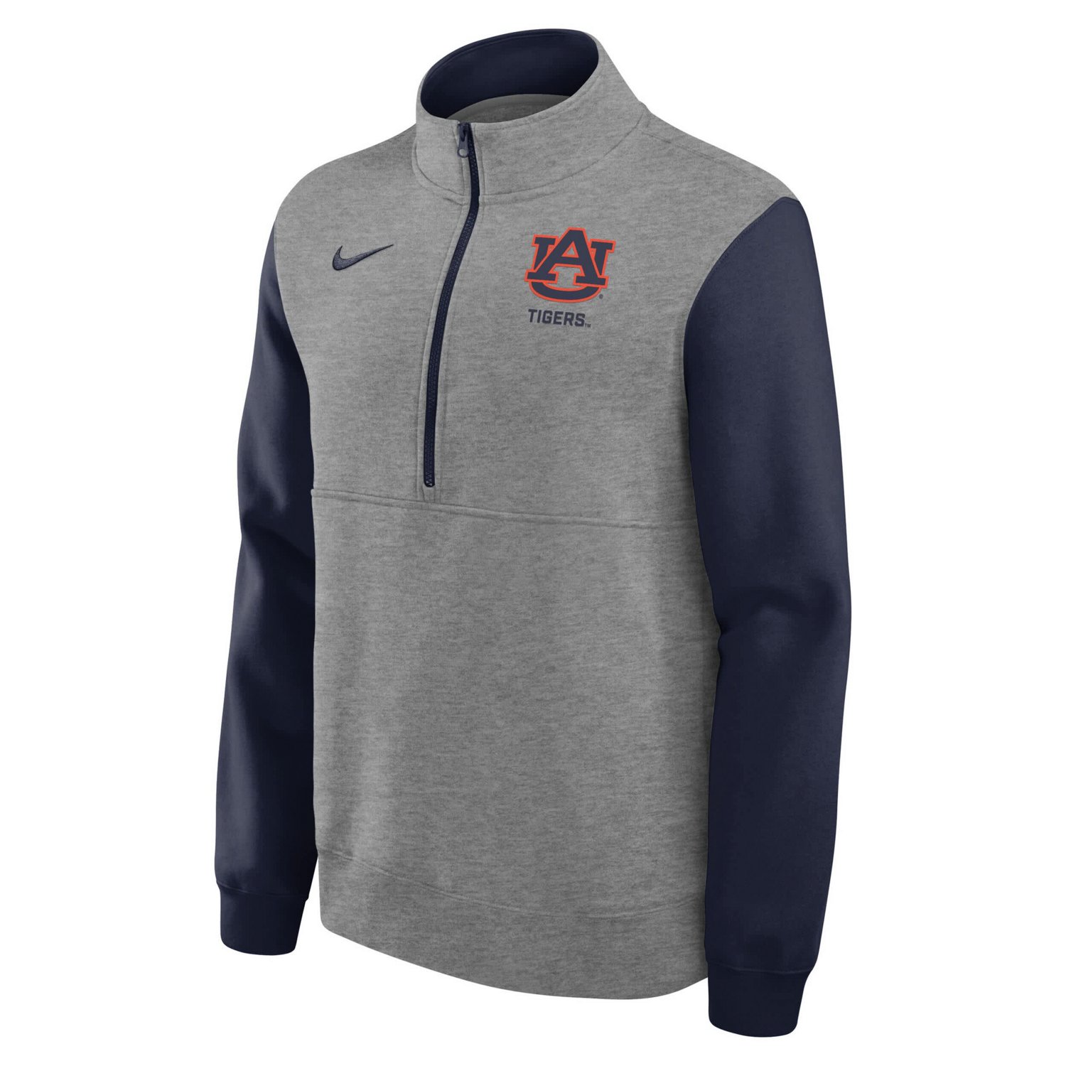 Nike Auburn Tigers Club Fleece Half-Zip Pullover - view number 2