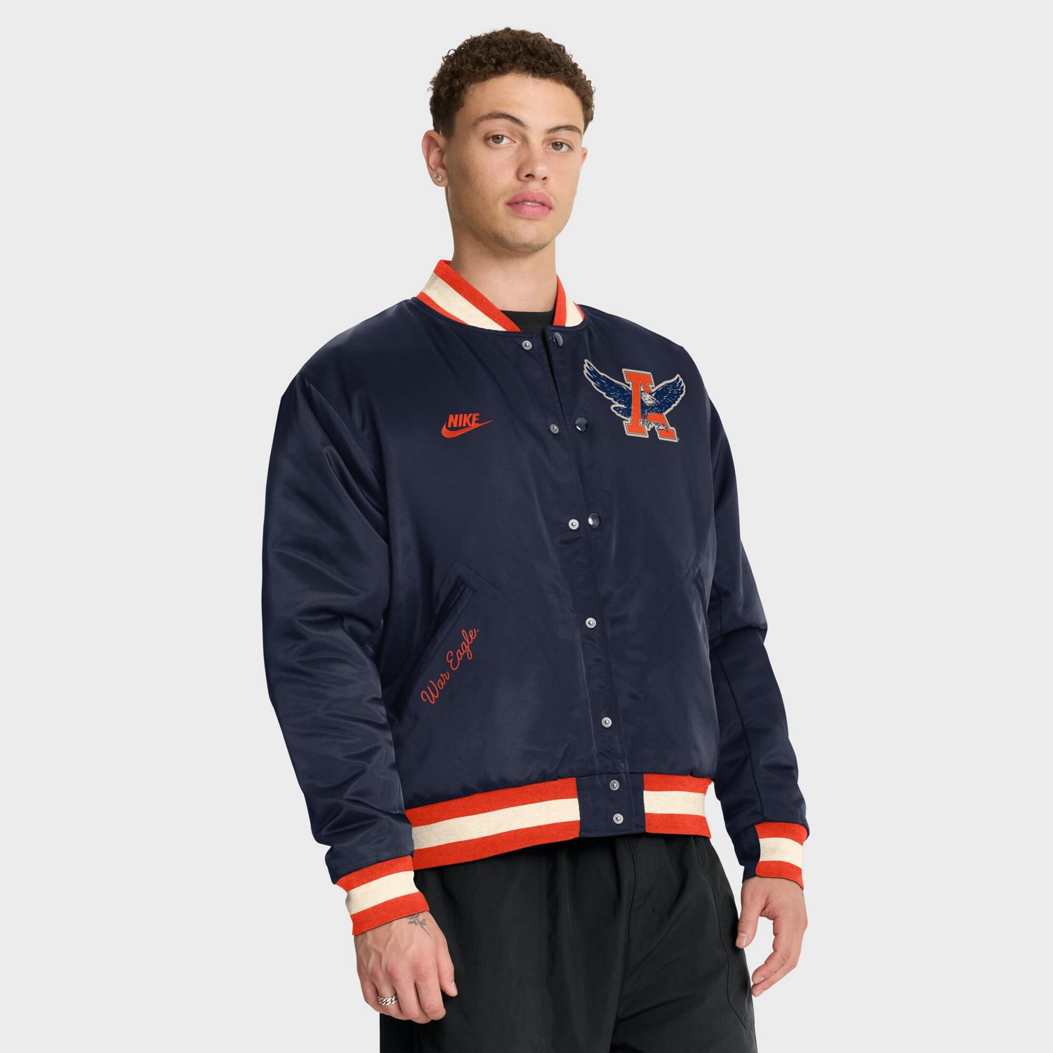 Nike Auburn Tigers Legacy Full-Snap Bomber Jacket