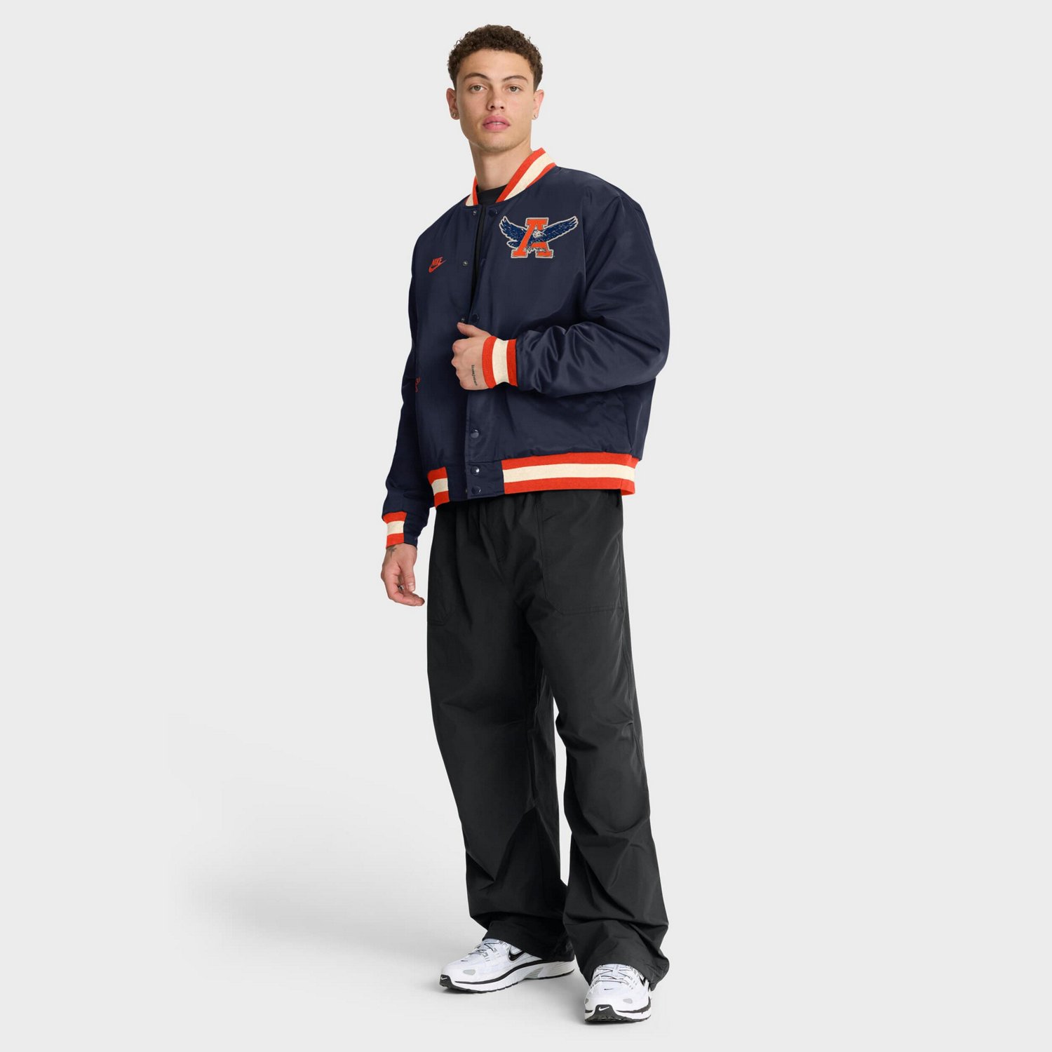 Nike Auburn Tigers Legacy Full-Snap Bomber Jacket