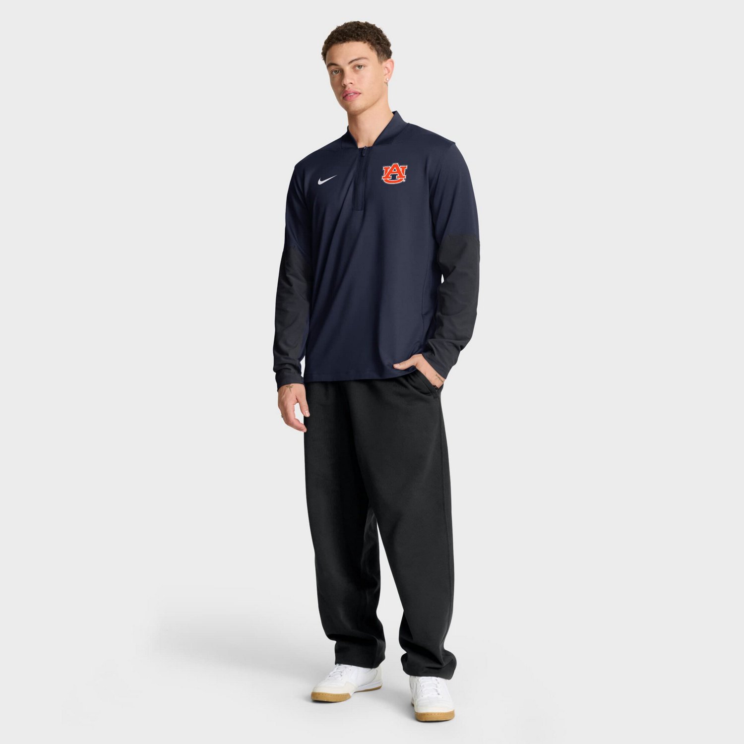 Nike Auburn Tigers One Goal Dri-FIT Half-Zip Pullover - view number 3