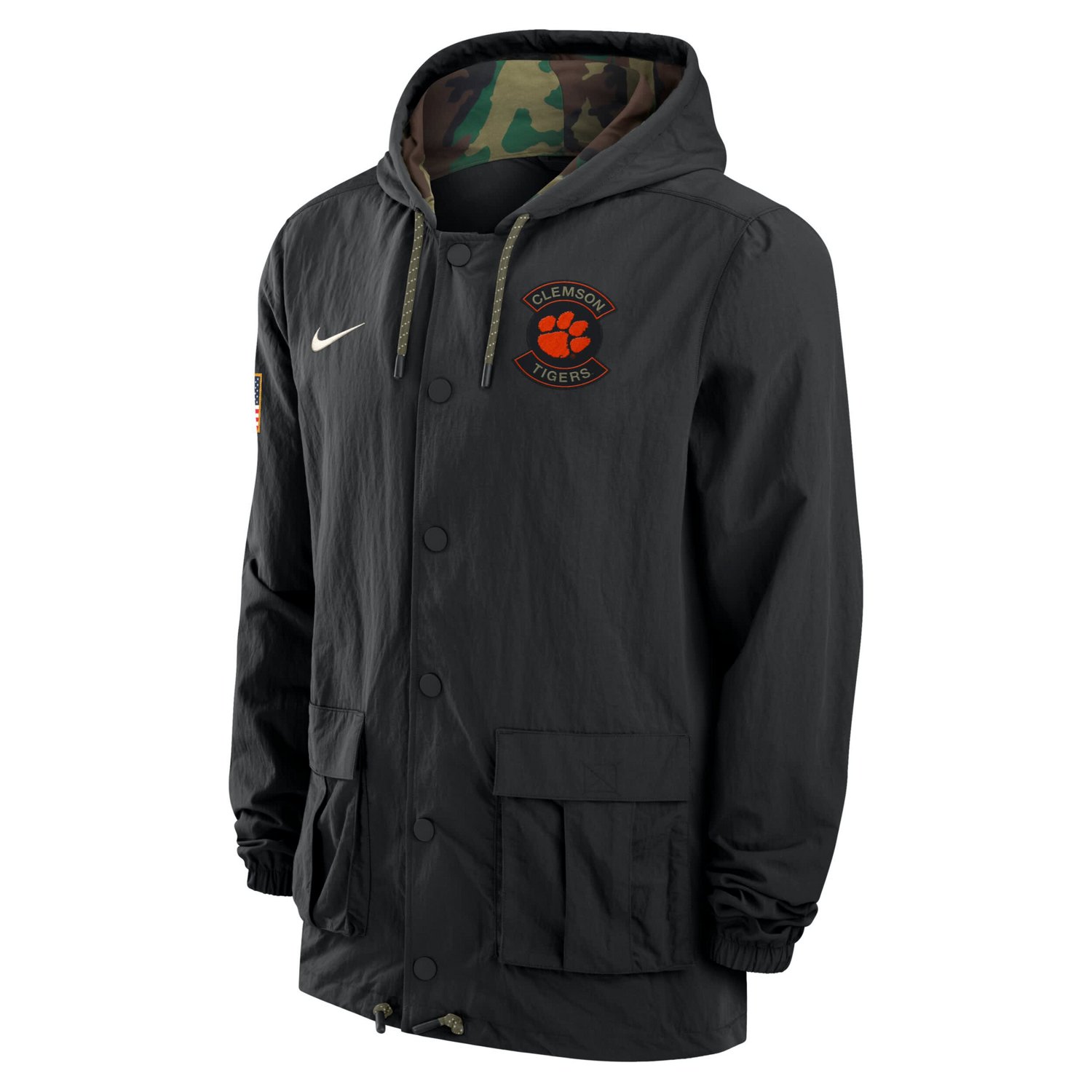 Nike Clemson Tigers 2025 NCAA Military Appreciation Full-Snap Jacket - view number 2