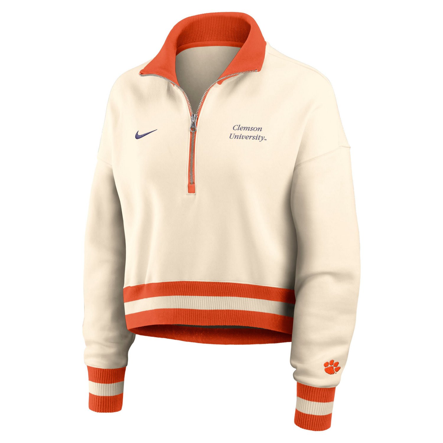 Nike Clemson Tigers Legacy Half-Zip Sweatshirt - view number 4