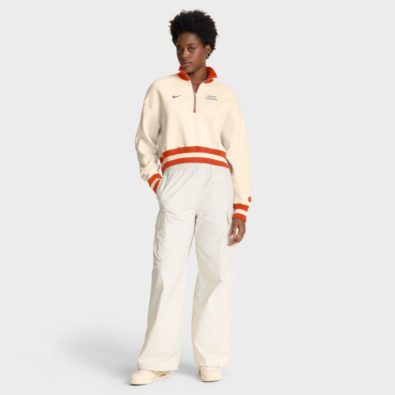 Nike Clemson Tigers Legacy Half-Zip Sweatshirt - view number 3