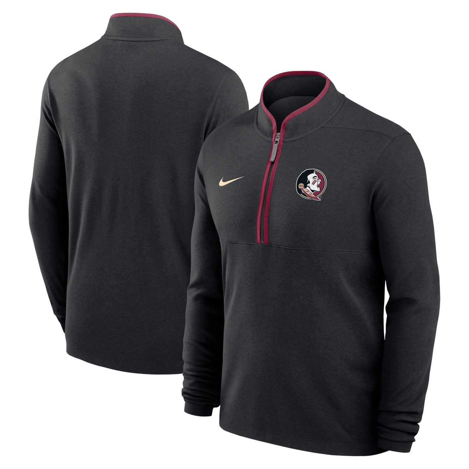 2XL ナイキ FSU Seminoles ウォームアップチームジャケット Nike Florida State Seminoles Courtside Victory Dri-FIT Half-Zip