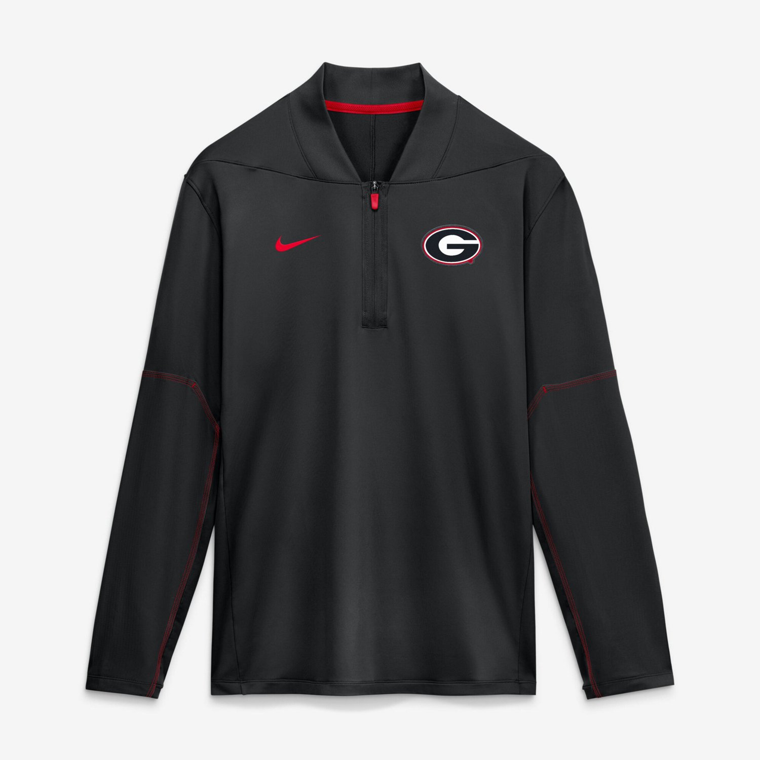 Nike Georgia Bulldogs 2026 Sideline Midweight Half-Zip Dri-FIT Pullover
