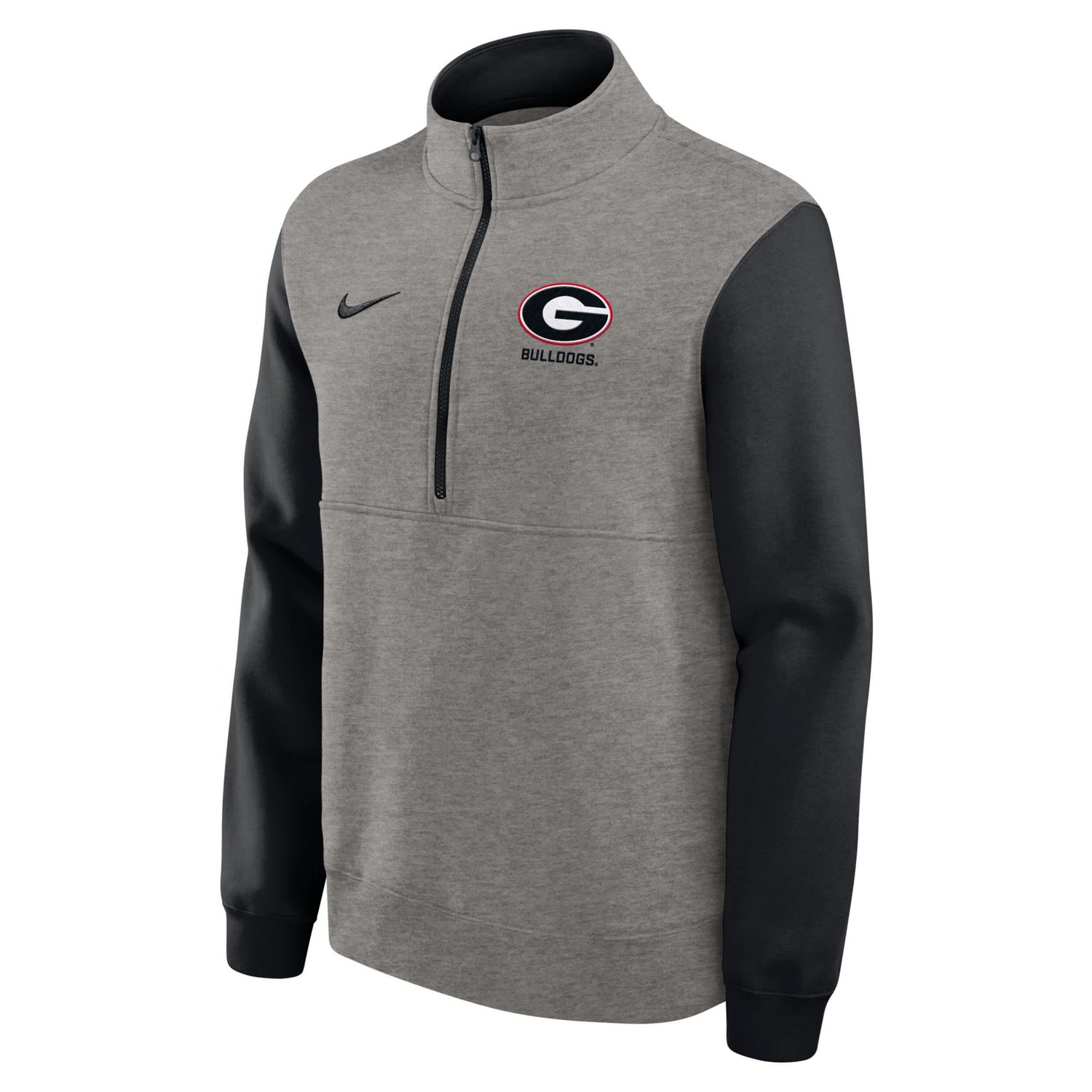 Nike Georgia Bulldogs Club Fleece Half-Zip Pullover - view number 2