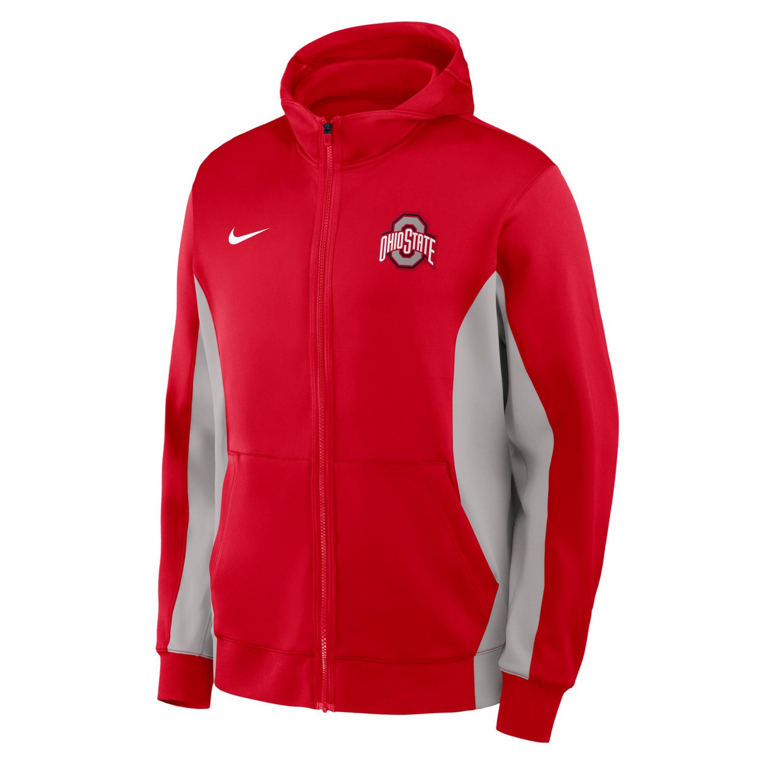 Nike Gray Ohio State Buckeyes Dri-FIT Game Full-Zip Hoodie Jacket - view number 2