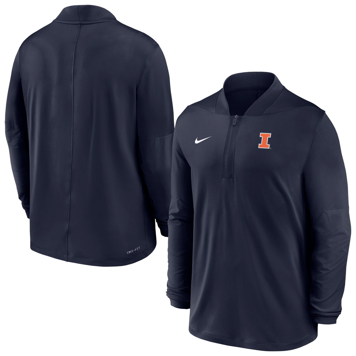 Nike Illinois Fighting Illini Dri-FIT Half-Zip Pullover - view number 1