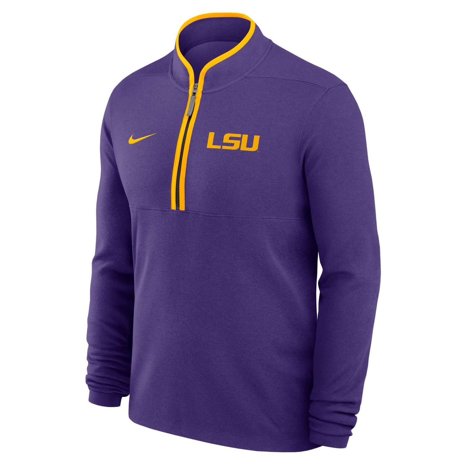 Nike LSU Tigers Courtside Victory Dri-FIT Half-Zip Pullover - view number 2