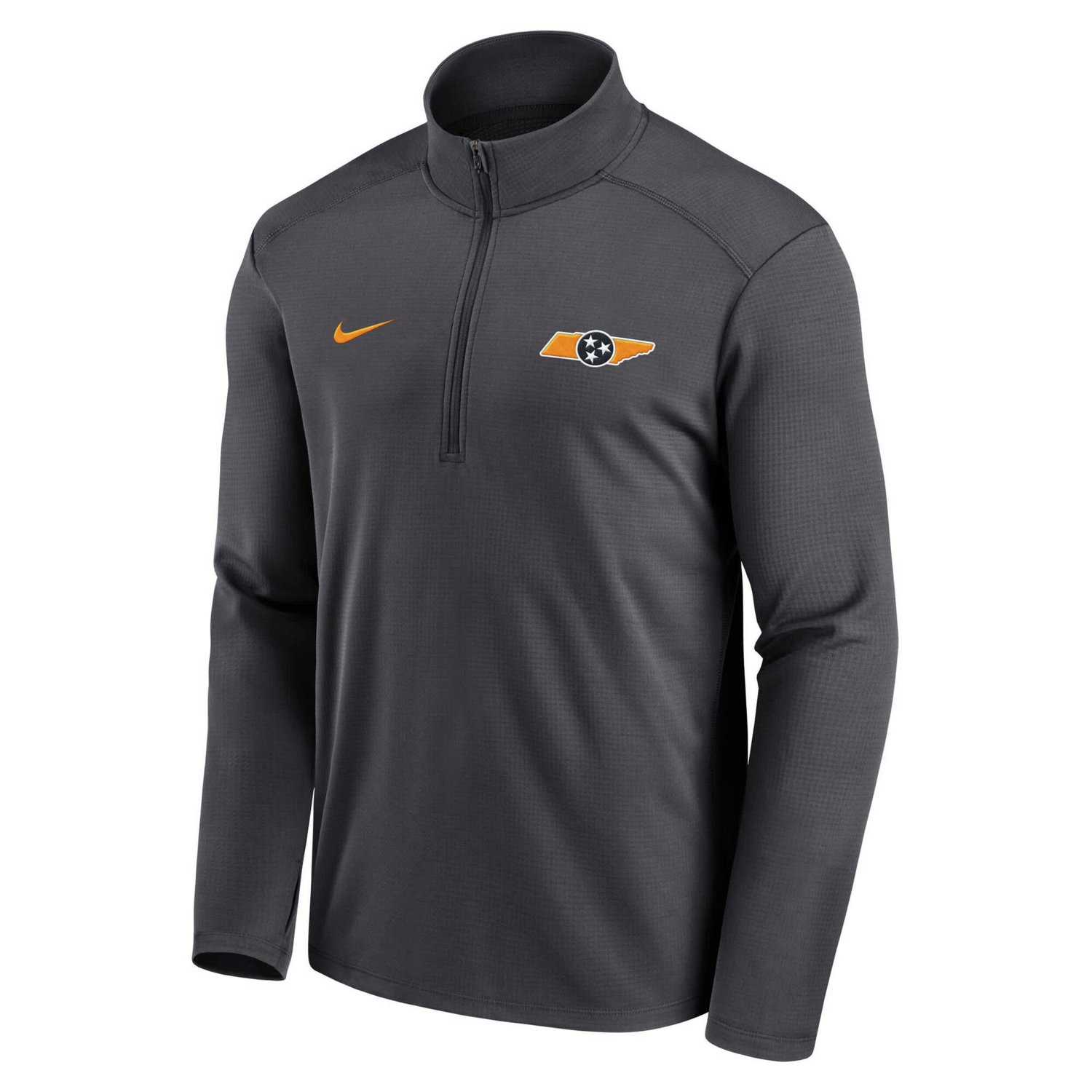 Nike Men's Tennessee Smokey Grey Pack Long Sleeve Half Zip Pullover - view number 2